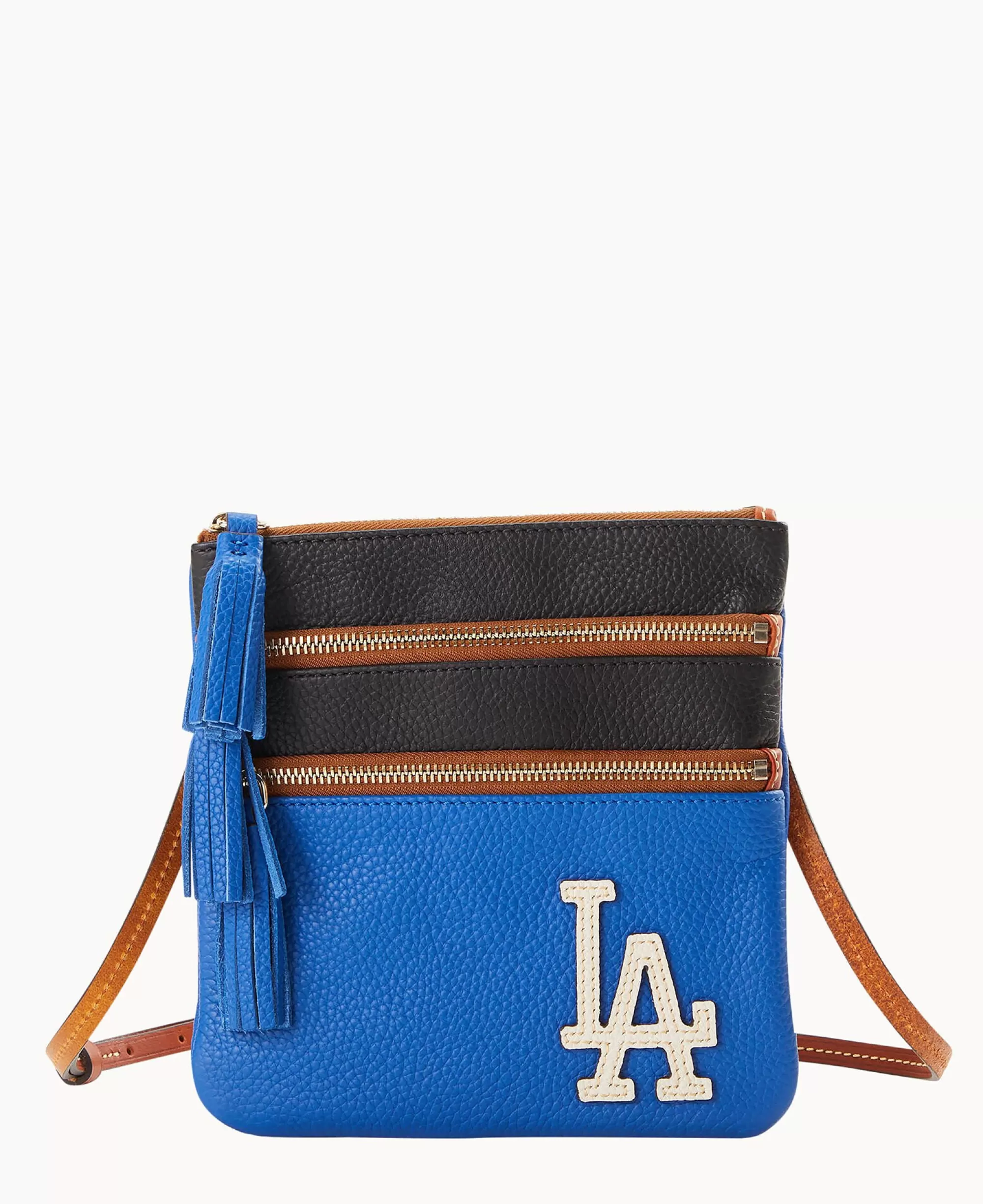 Dooney & Bourke Game Day Ready | Printed Fabric^MLB Triple Zip Crossbody