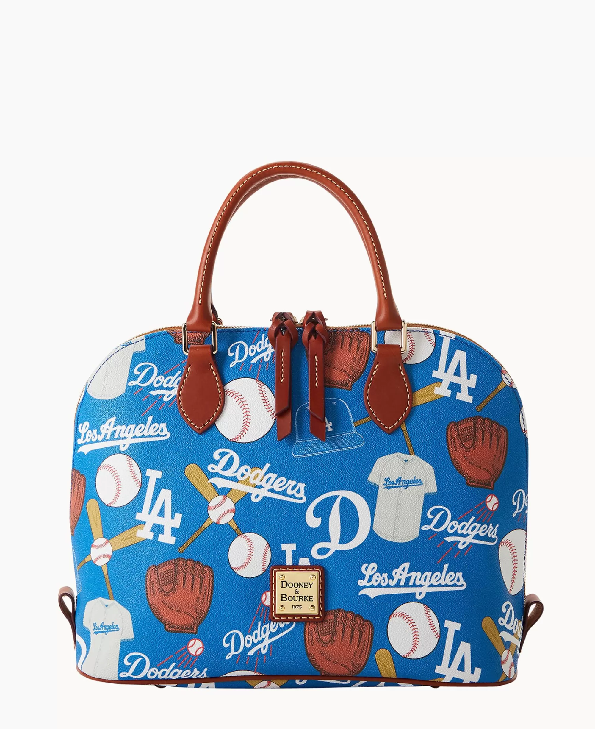 Dooney & Bourke Game Day Ready | Printed Fabric^MLB Zip Zip Satchel