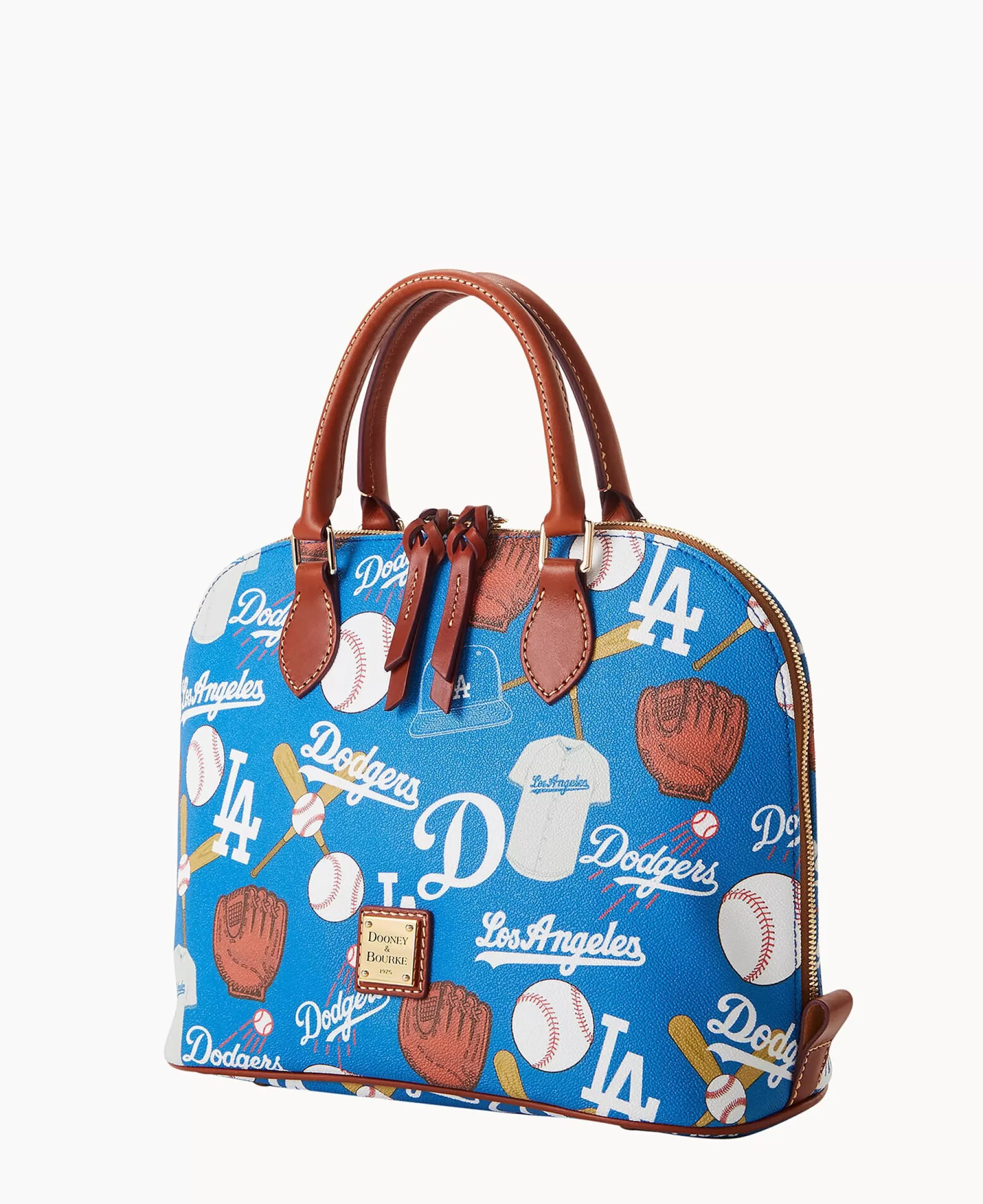 Dooney & Bourke Game Day Ready | Printed Fabric^MLB Zip Zip Satchel