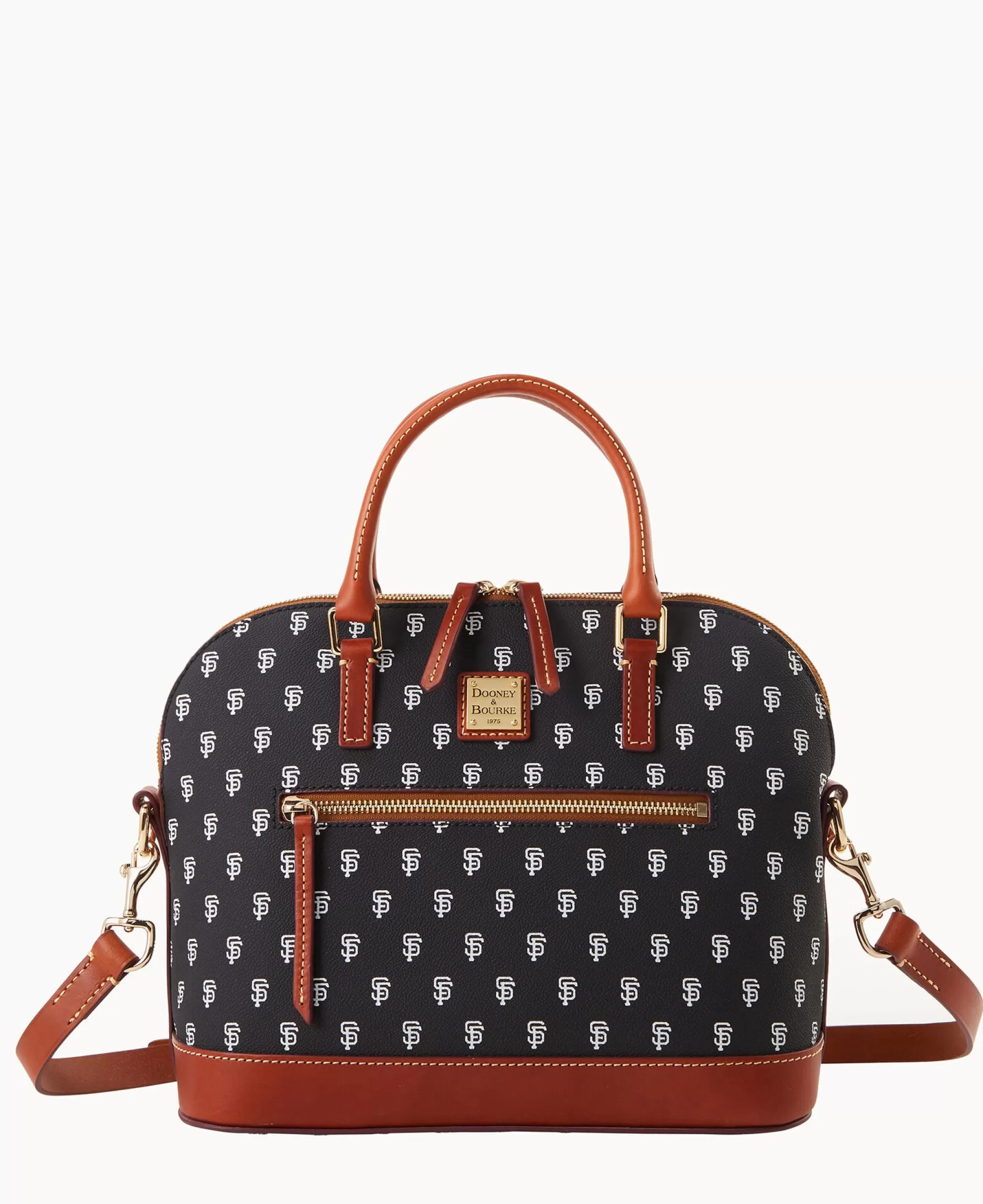 Dooney & Bourke Game Day Ready | Printed Fabric^MLB Domed Zip Satchel