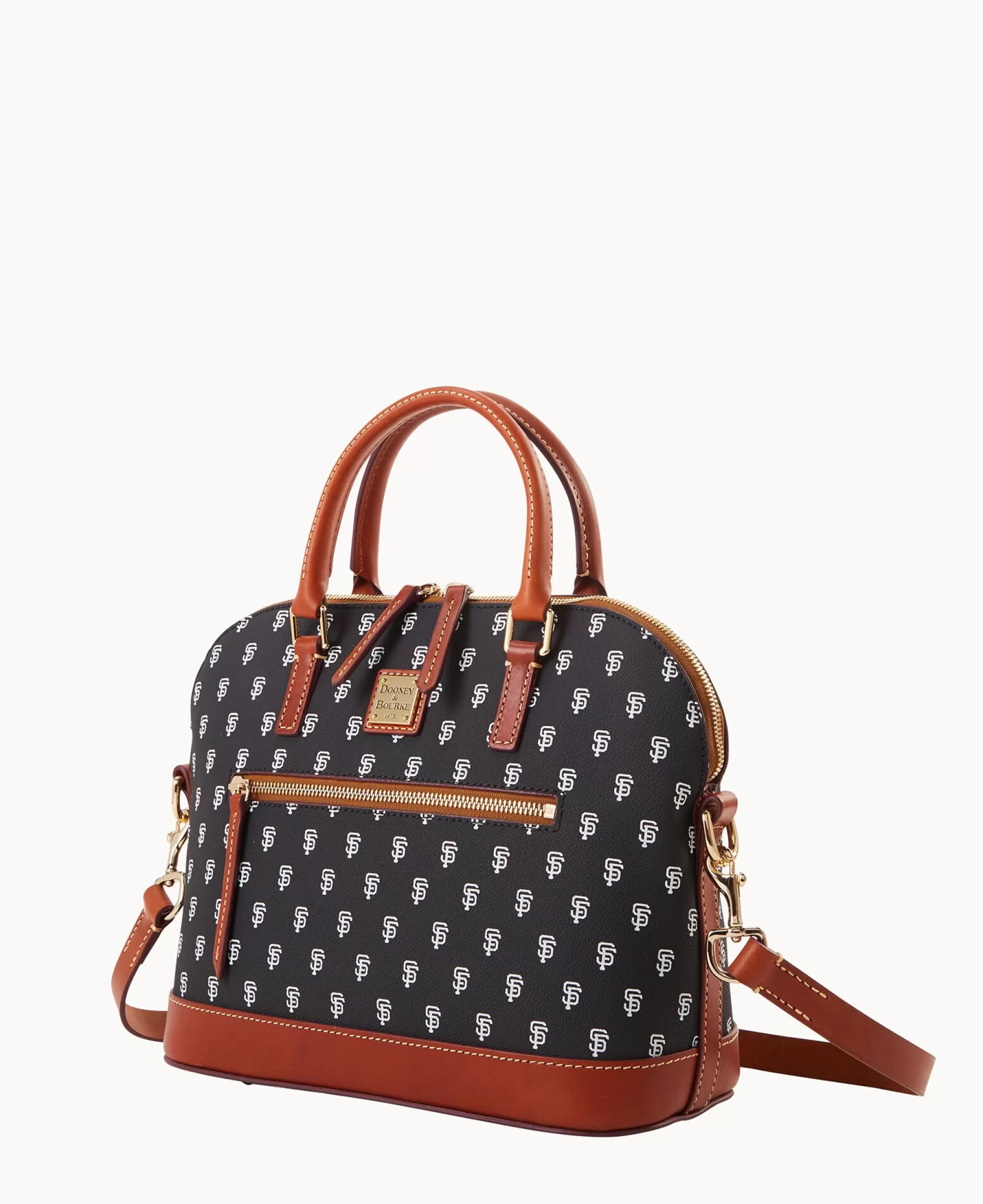 Dooney & Bourke Game Day Ready | Printed Fabric^MLB Domed Zip Satchel