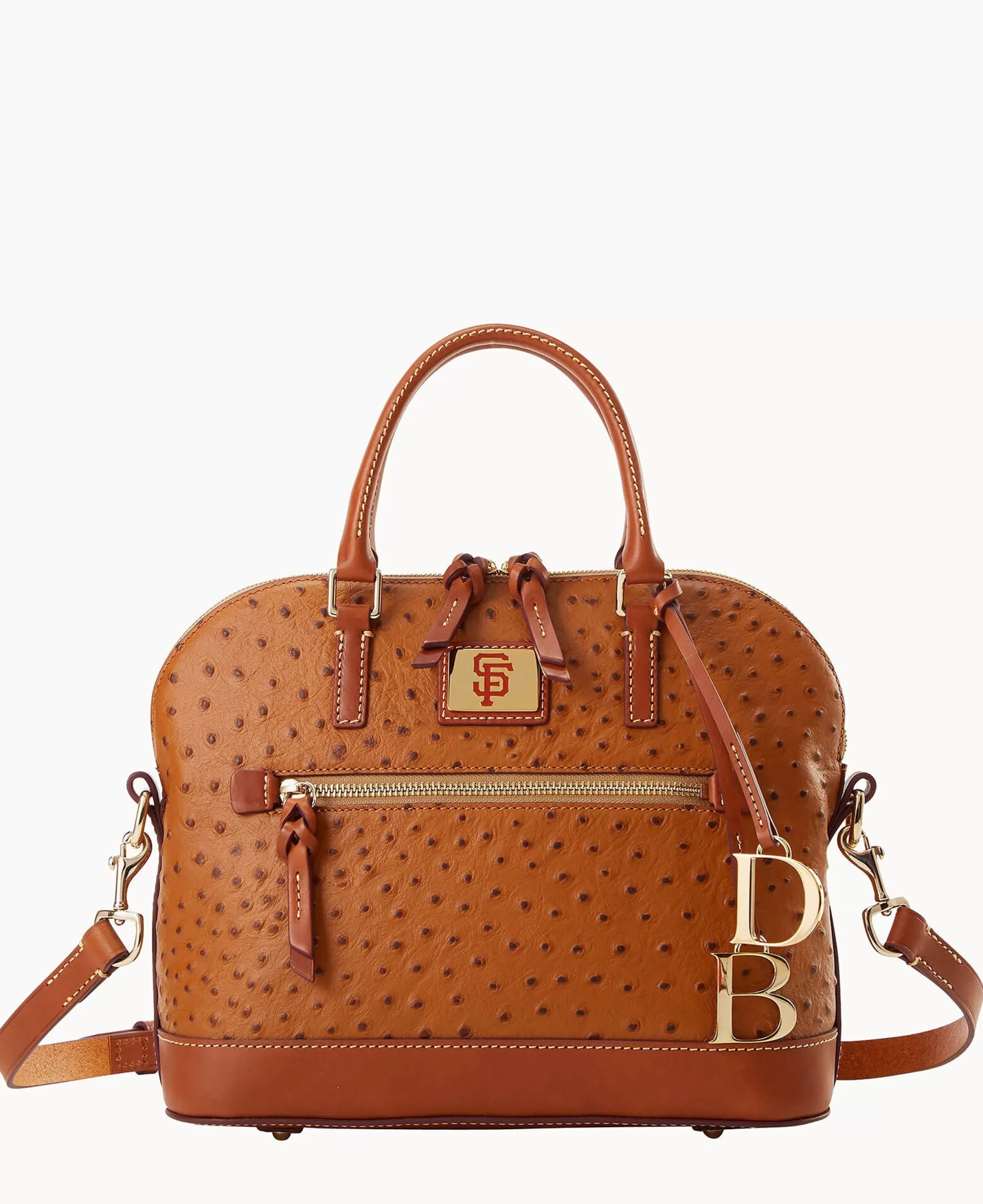 Dooney & Bourke Game Day Ready | Printed Fabric^MLB Domed Zip Satchel