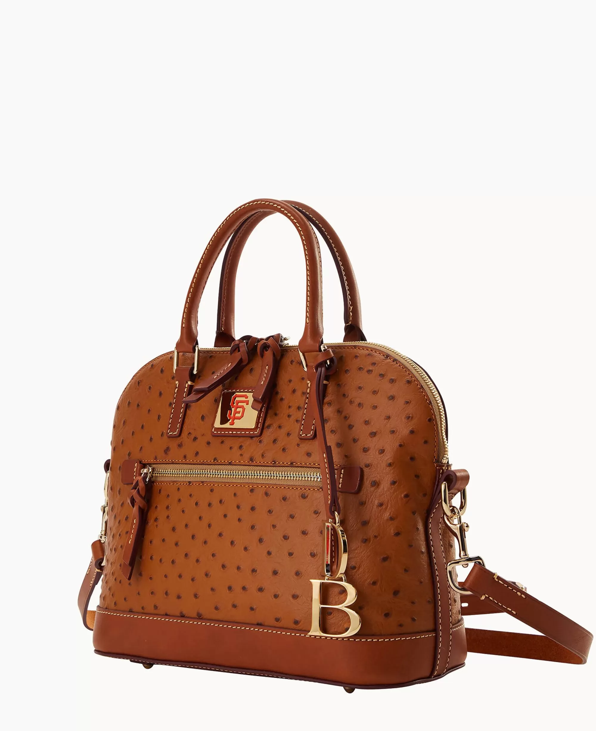 Dooney & Bourke Game Day Ready | Printed Fabric^MLB Domed Zip Satchel