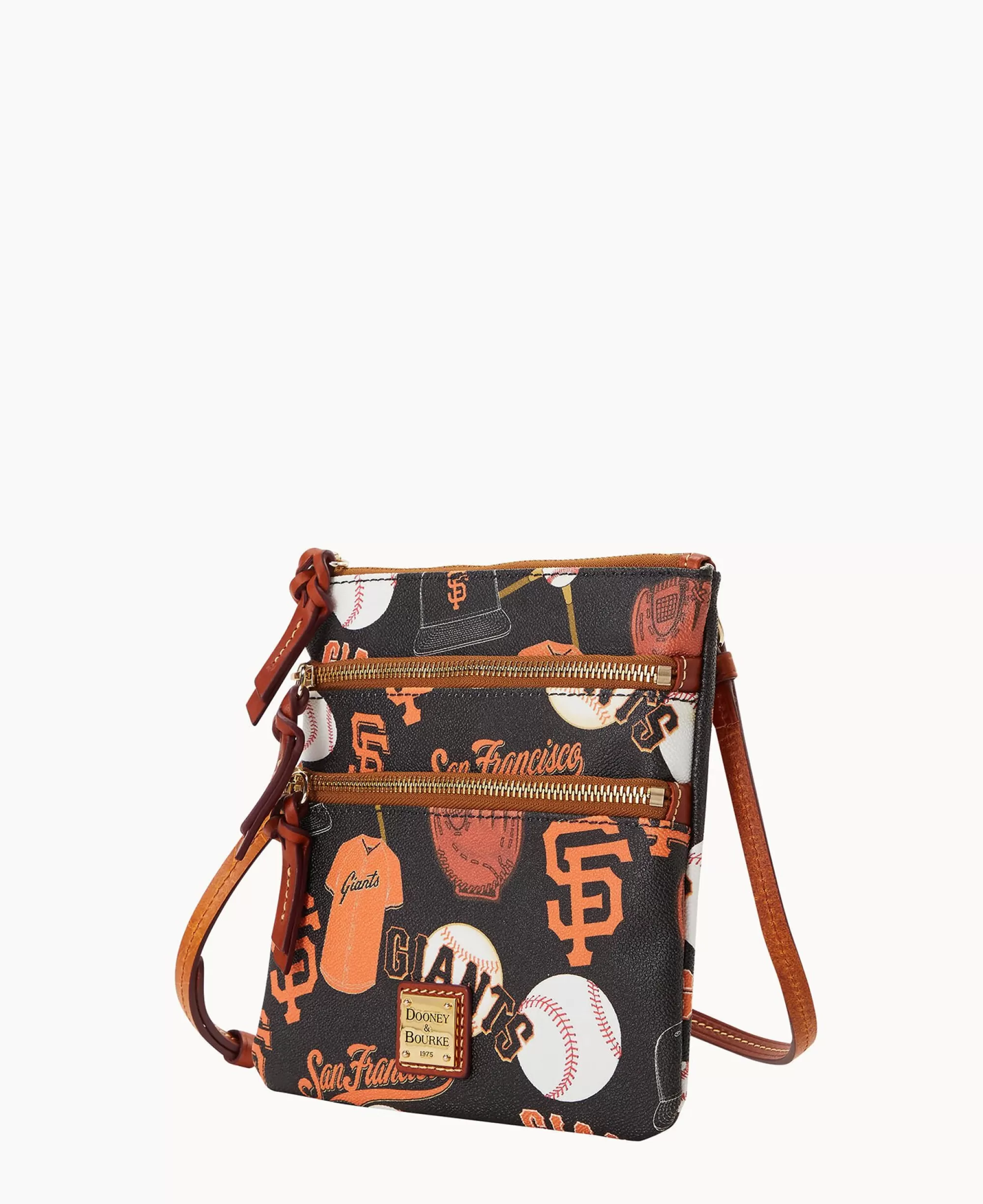 Dooney & Bourke Game Day Ready | Printed Fabric^MLB N S Triple Zip Crossbody