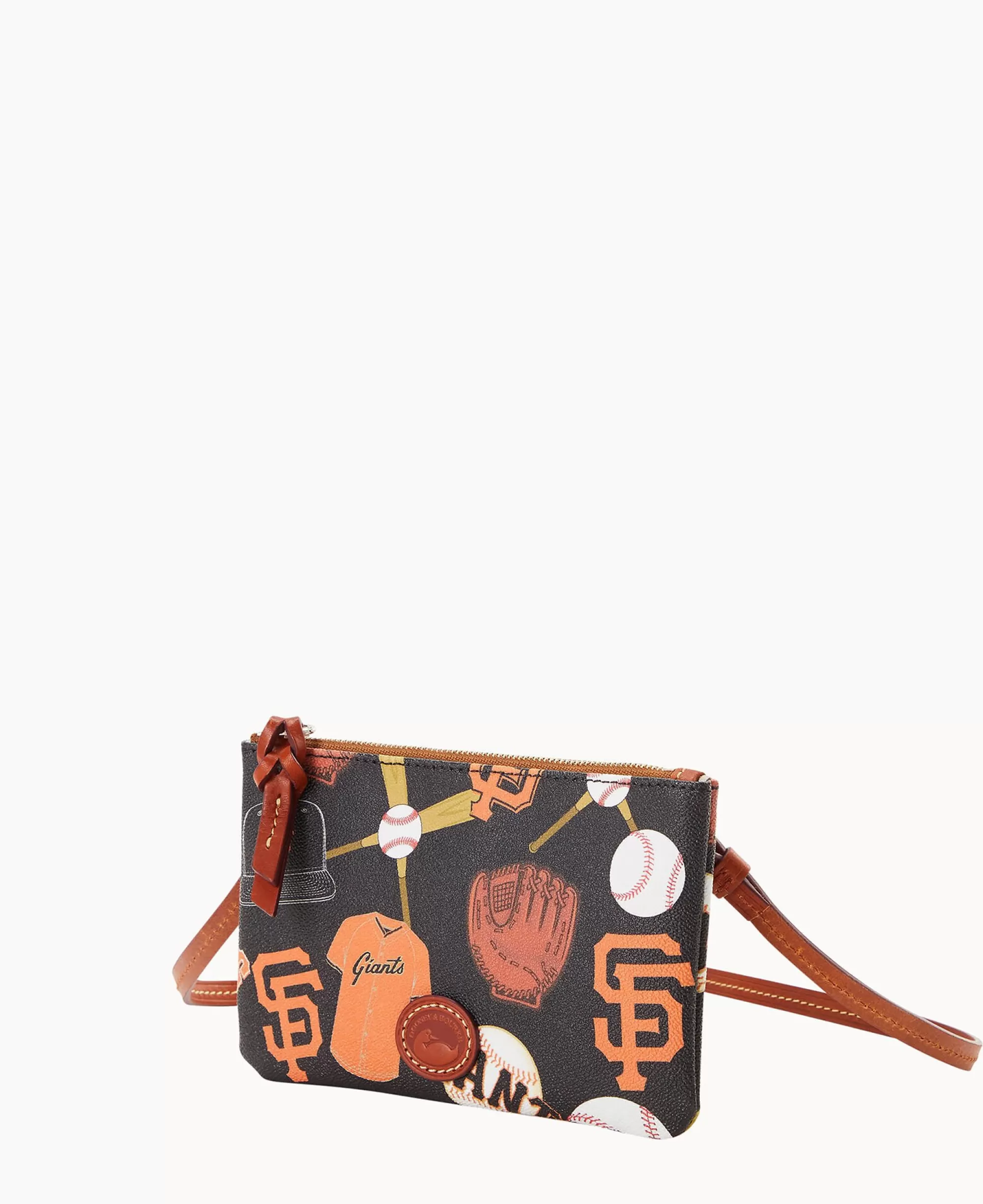 Dooney & Bourke Game Day Ready | Printed Fabric^MLB Top Zip Crossbody