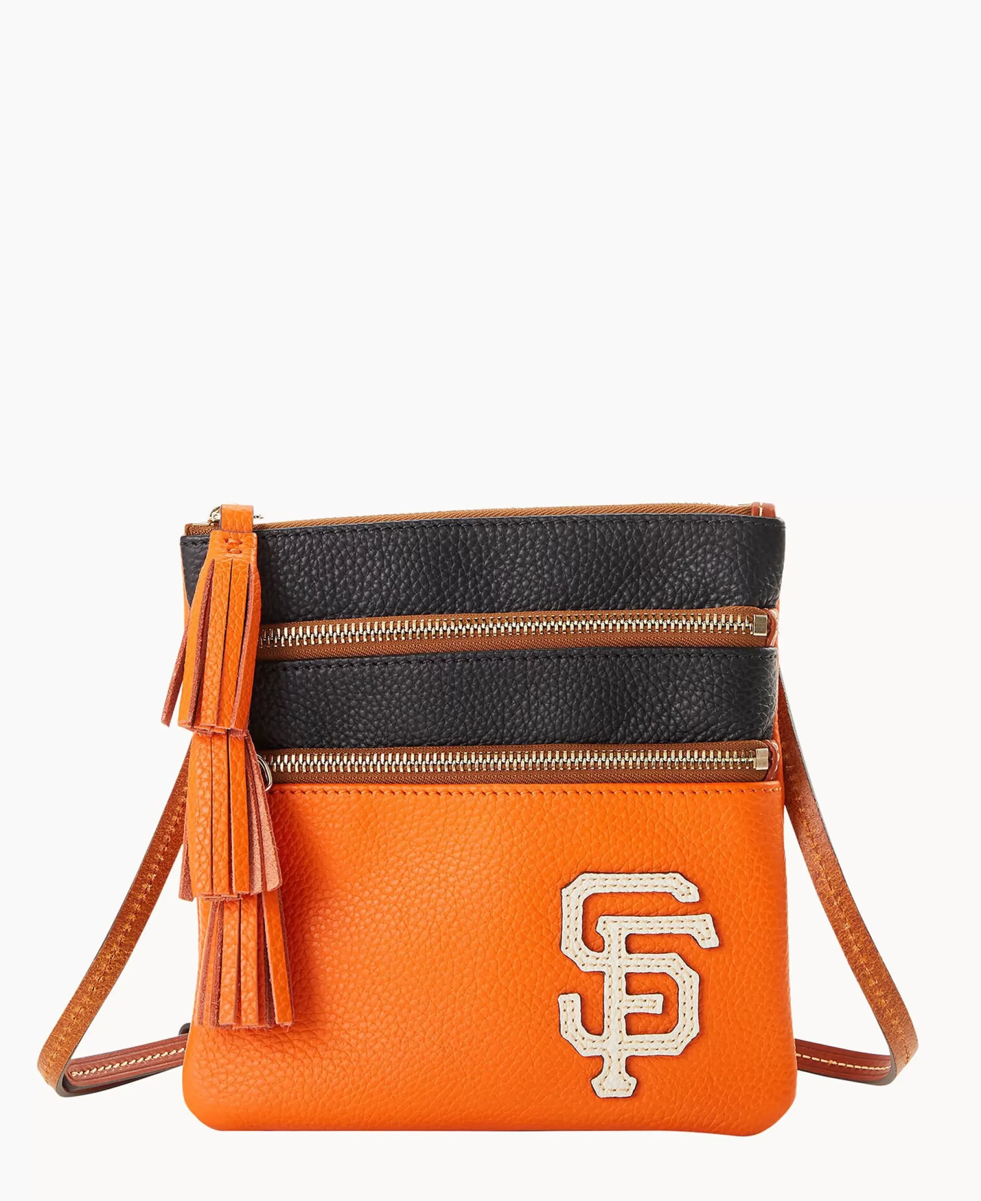 Dooney & Bourke Game Day Ready | Printed Fabric^MLB Triple Zip Crossbody