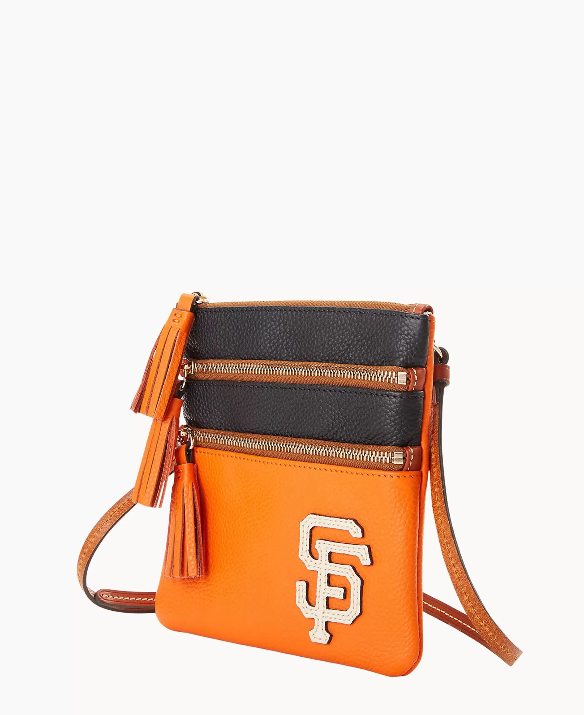 Dooney & Bourke Game Day Ready | Printed Fabric^MLB Triple Zip Crossbody