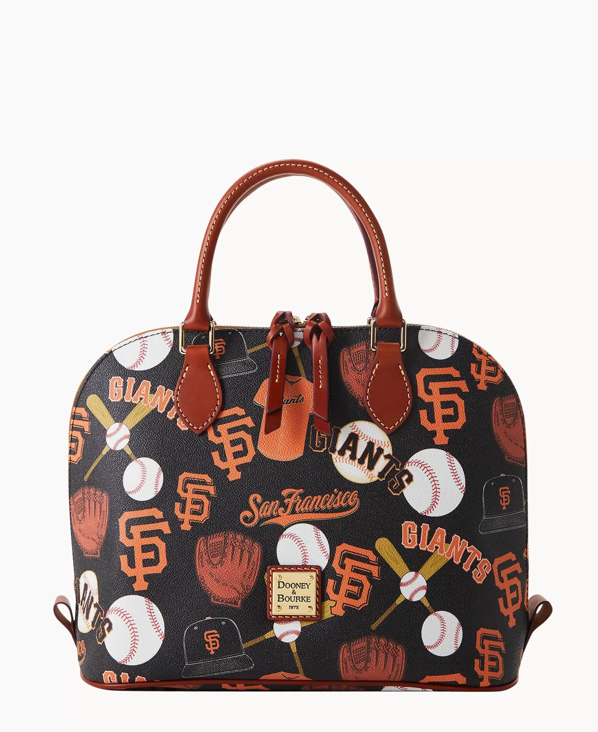 Dooney & Bourke Game Day Ready | Printed Fabric^MLB Zip Zip Satchel