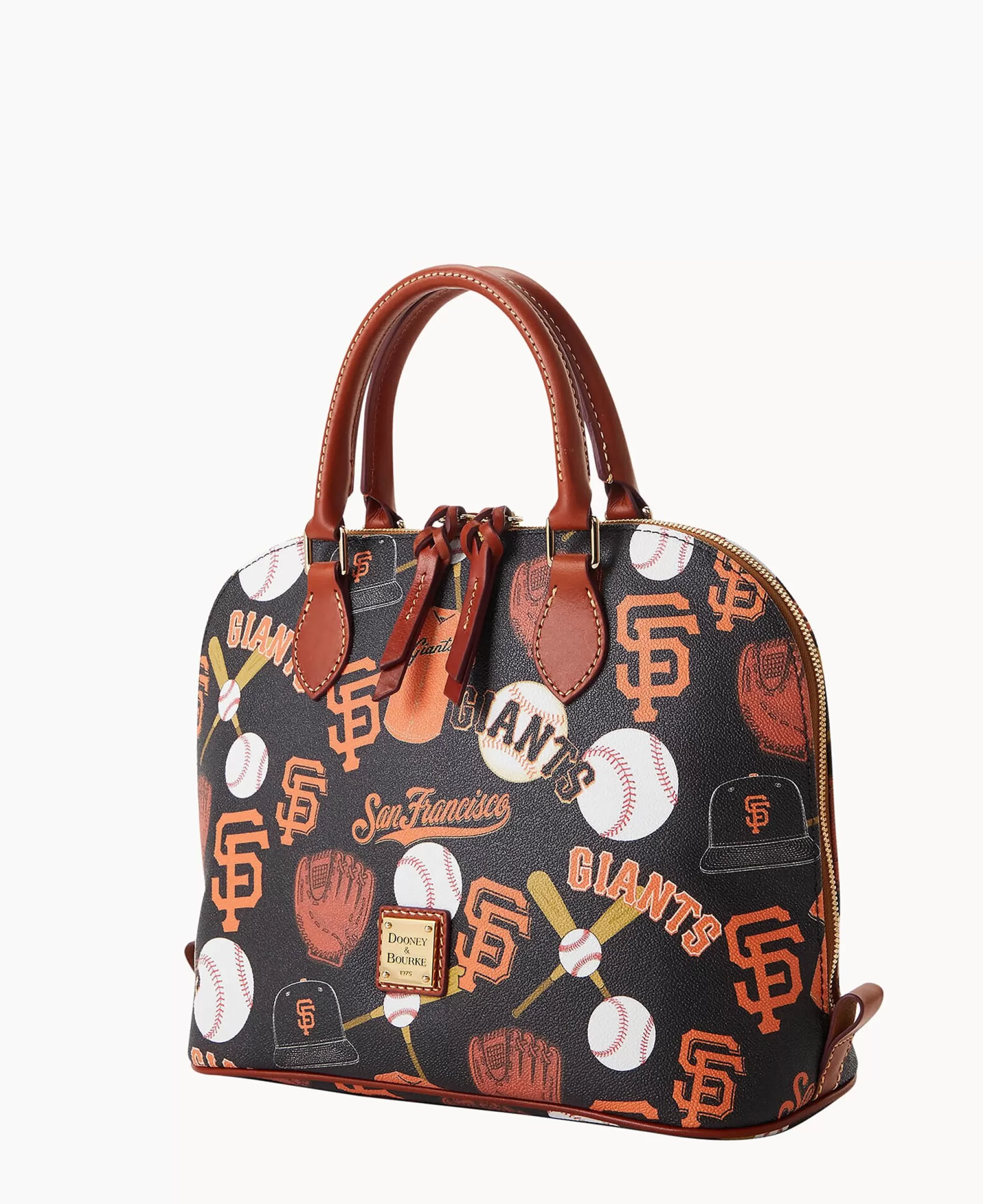 Dooney & Bourke Game Day Ready | Printed Fabric^MLB Zip Zip Satchel