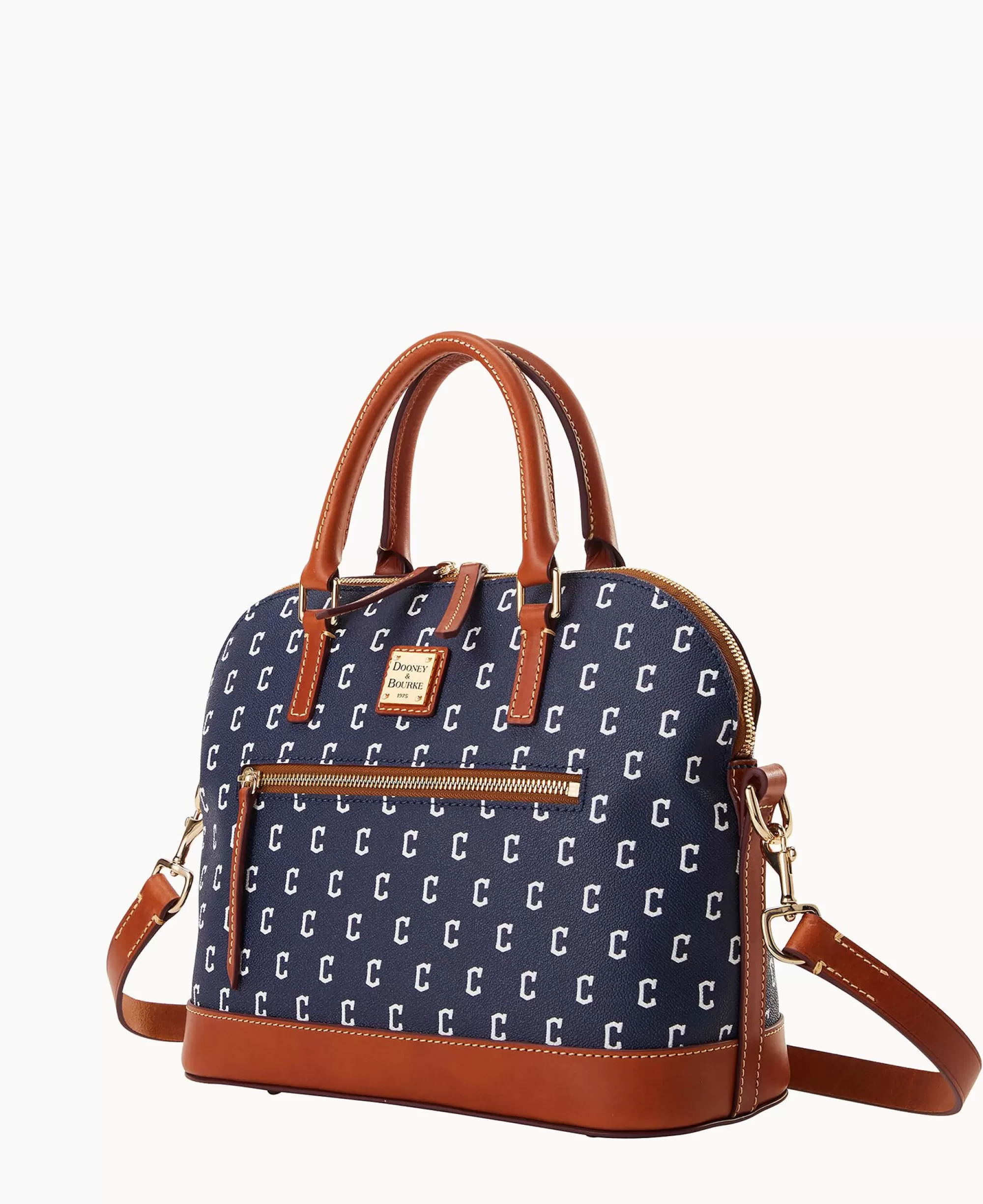 Dooney & Bourke Game Day Ready | Printed Fabric^MLB Domed Zip Satchel