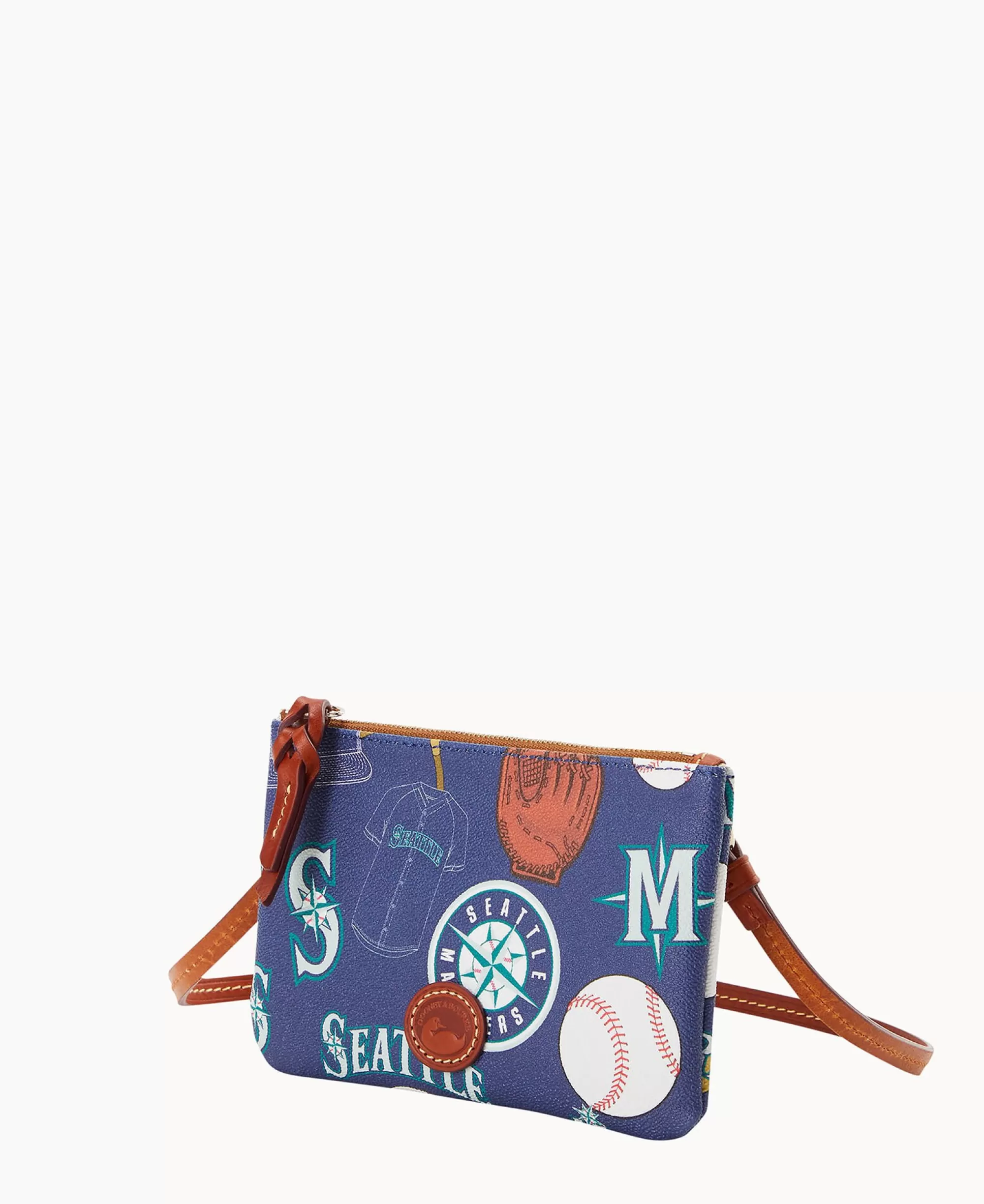 Dooney & Bourke Game Day Ready | Printed Fabric^MLB Top Zip Crossbody