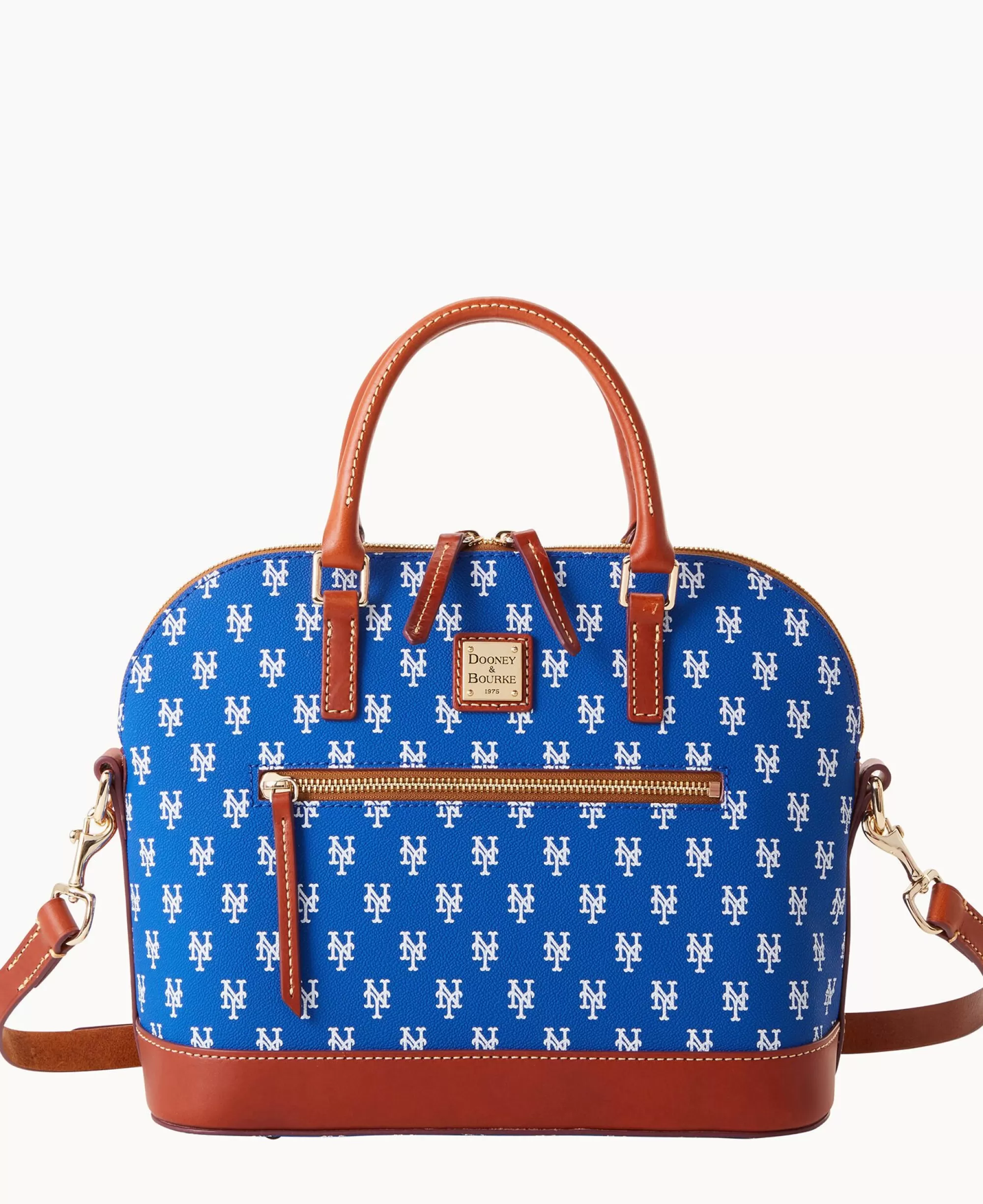 Dooney & Bourke Game Day Ready | Printed Fabric^MLB Domed Zip Satchel