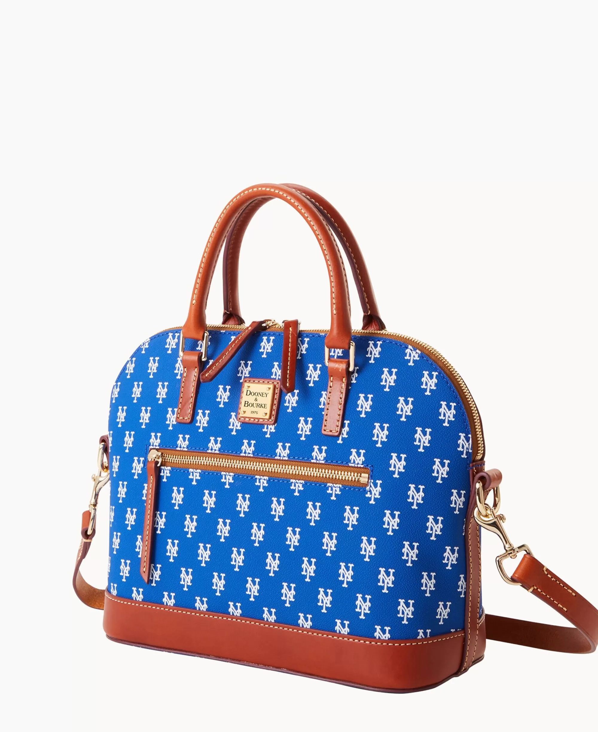 Dooney & Bourke Game Day Ready | Printed Fabric^MLB Domed Zip Satchel