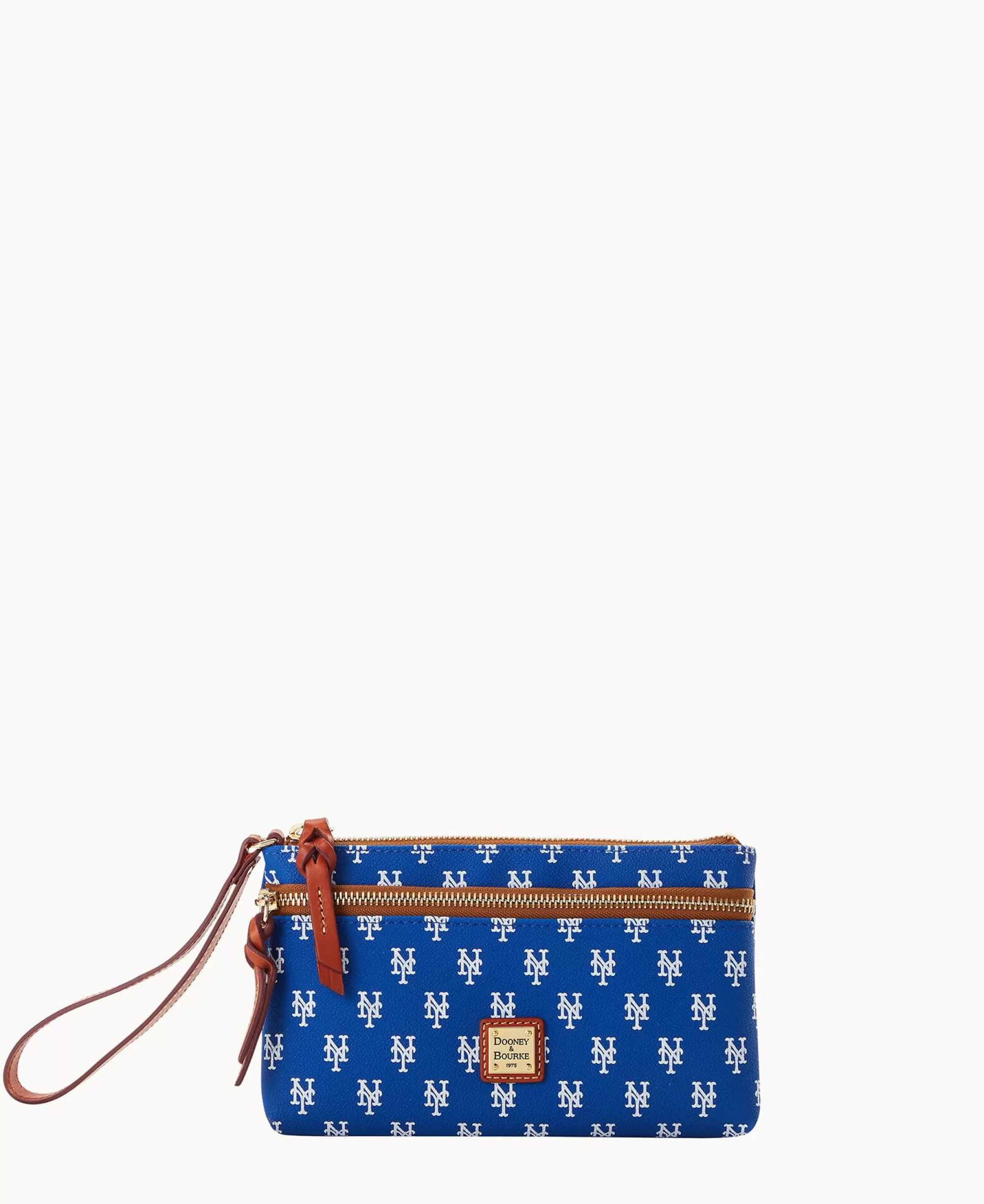 Dooney & Bourke Grab and Go | Wristlets^MLB Mets Double Zip Wristlet