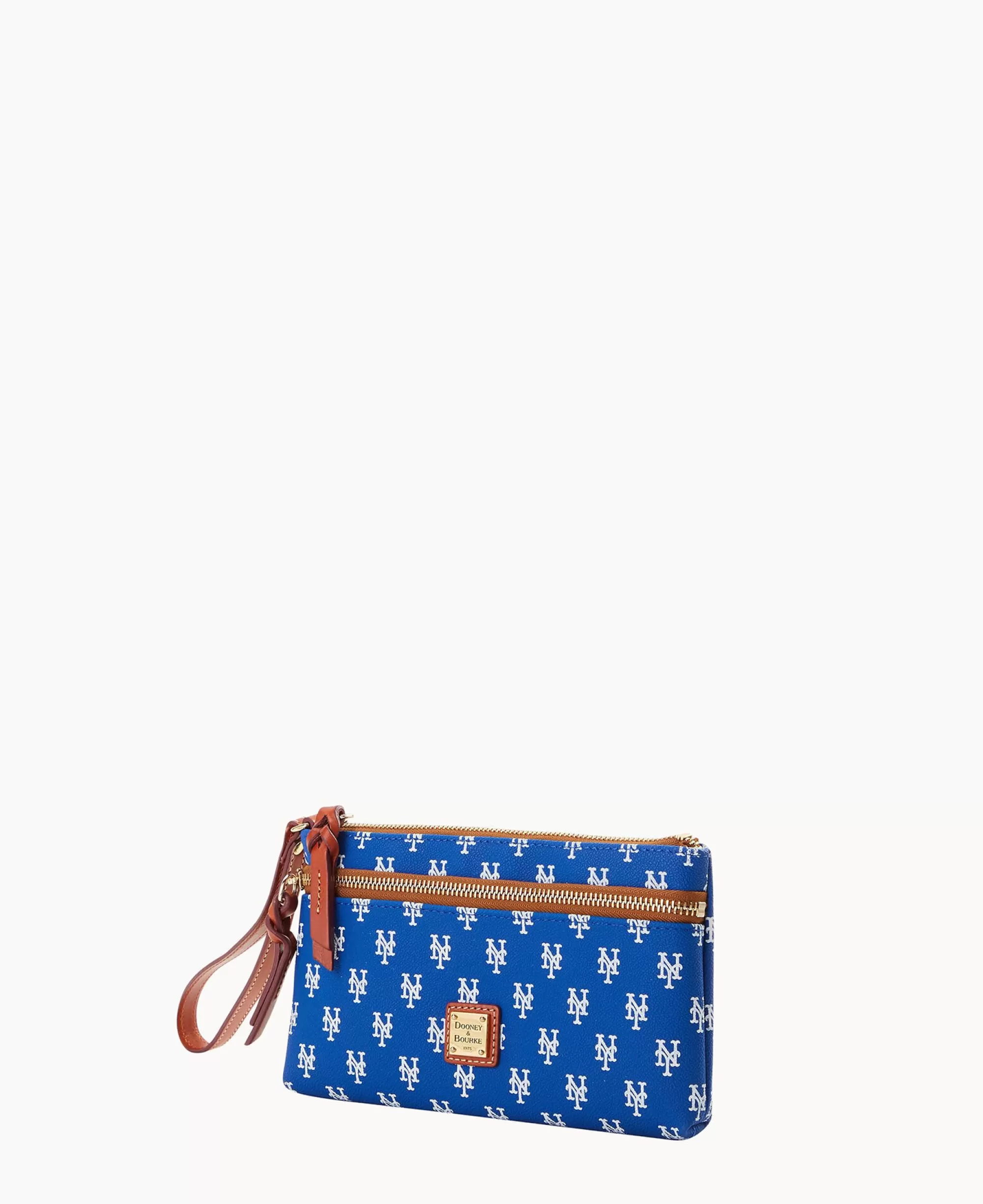 Dooney & Bourke Grab and Go | Wristlets^MLB Mets Double Zip Wristlet