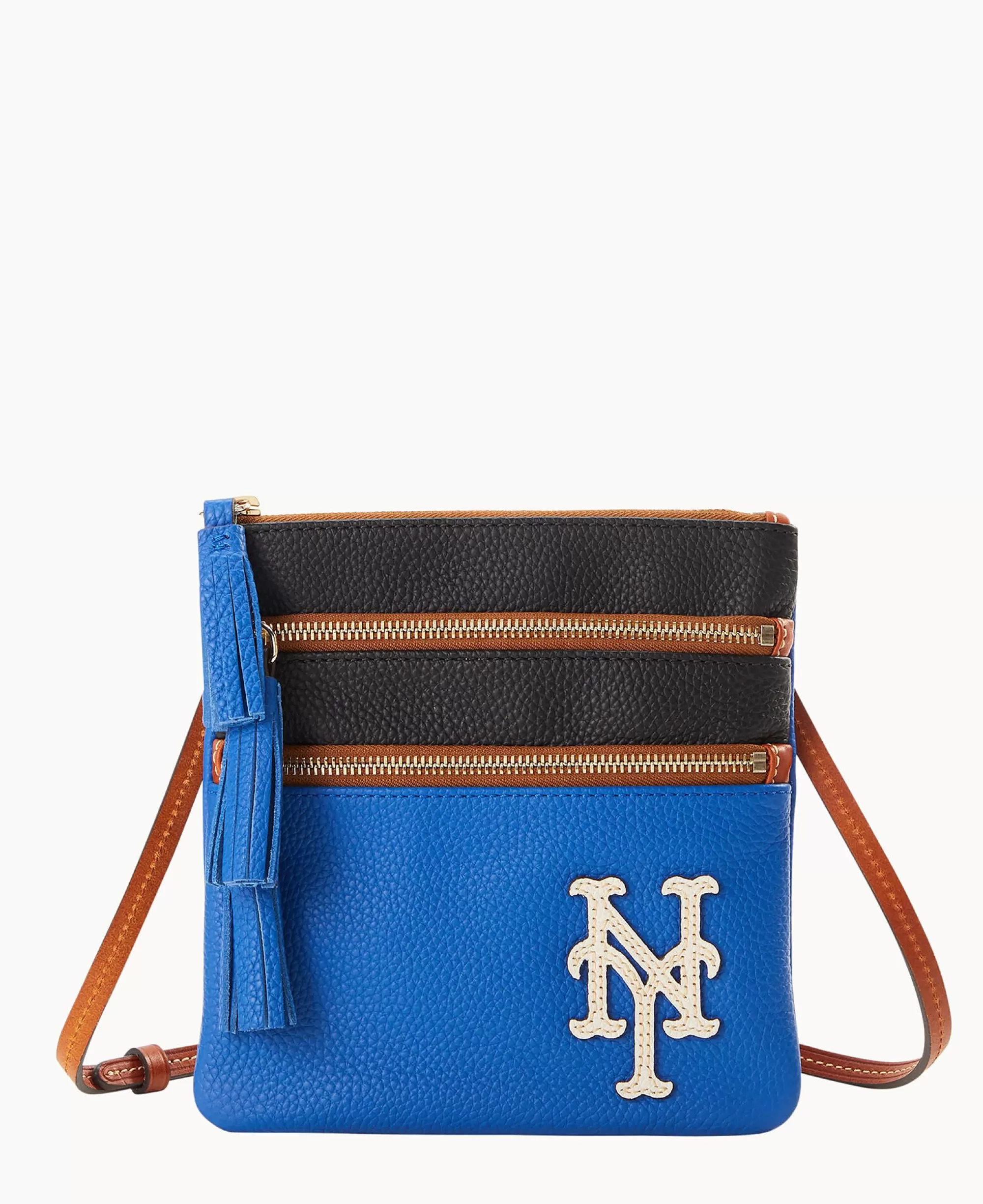 Dooney & Bourke Game Day Ready | Printed Fabric^MLB Triple Zip Crossbody