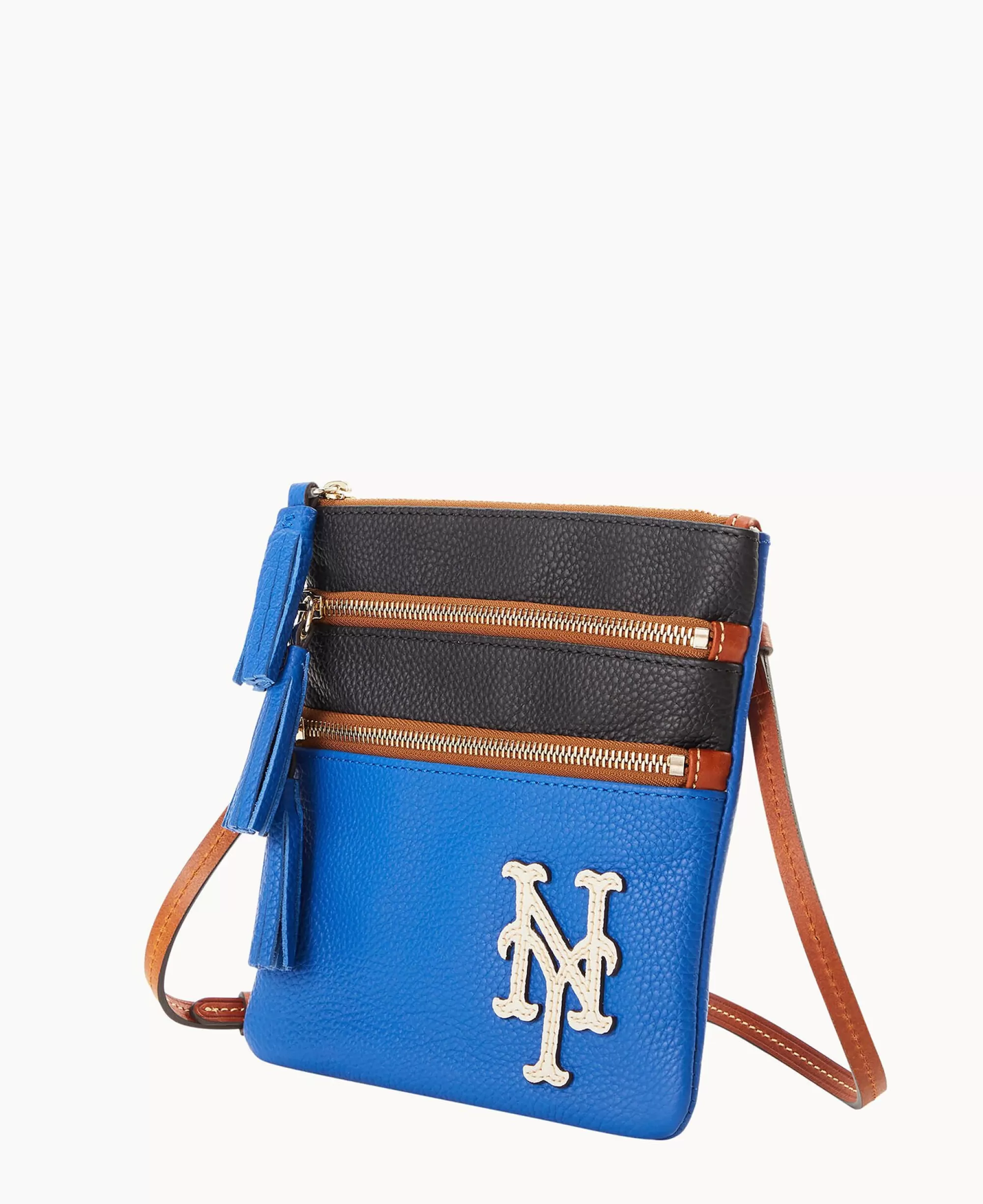 Dooney & Bourke Game Day Ready | Printed Fabric^MLB Triple Zip Crossbody