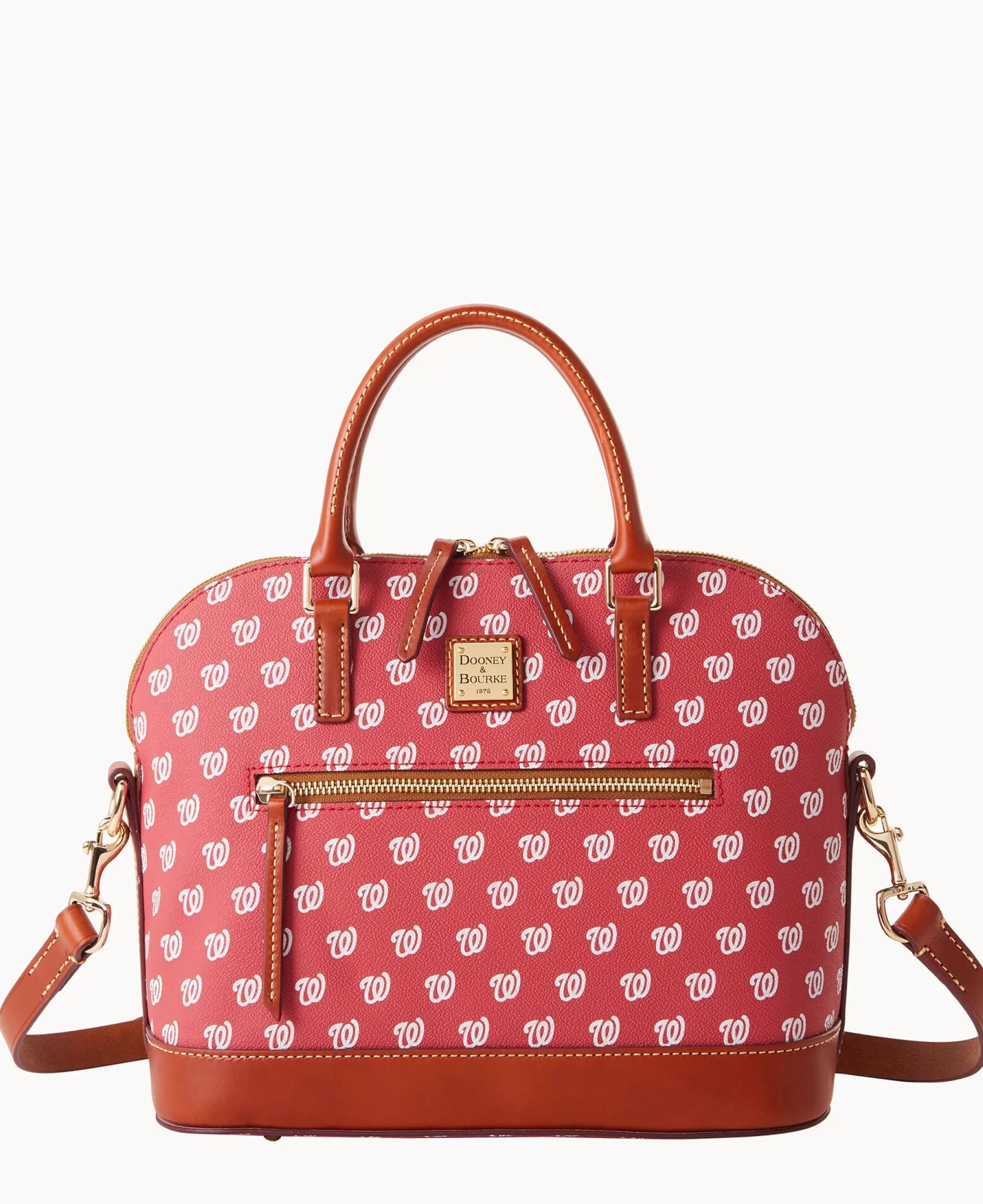 Dooney & Bourke Game Day Ready | Printed Fabric^MLB Domed Zip Satchel