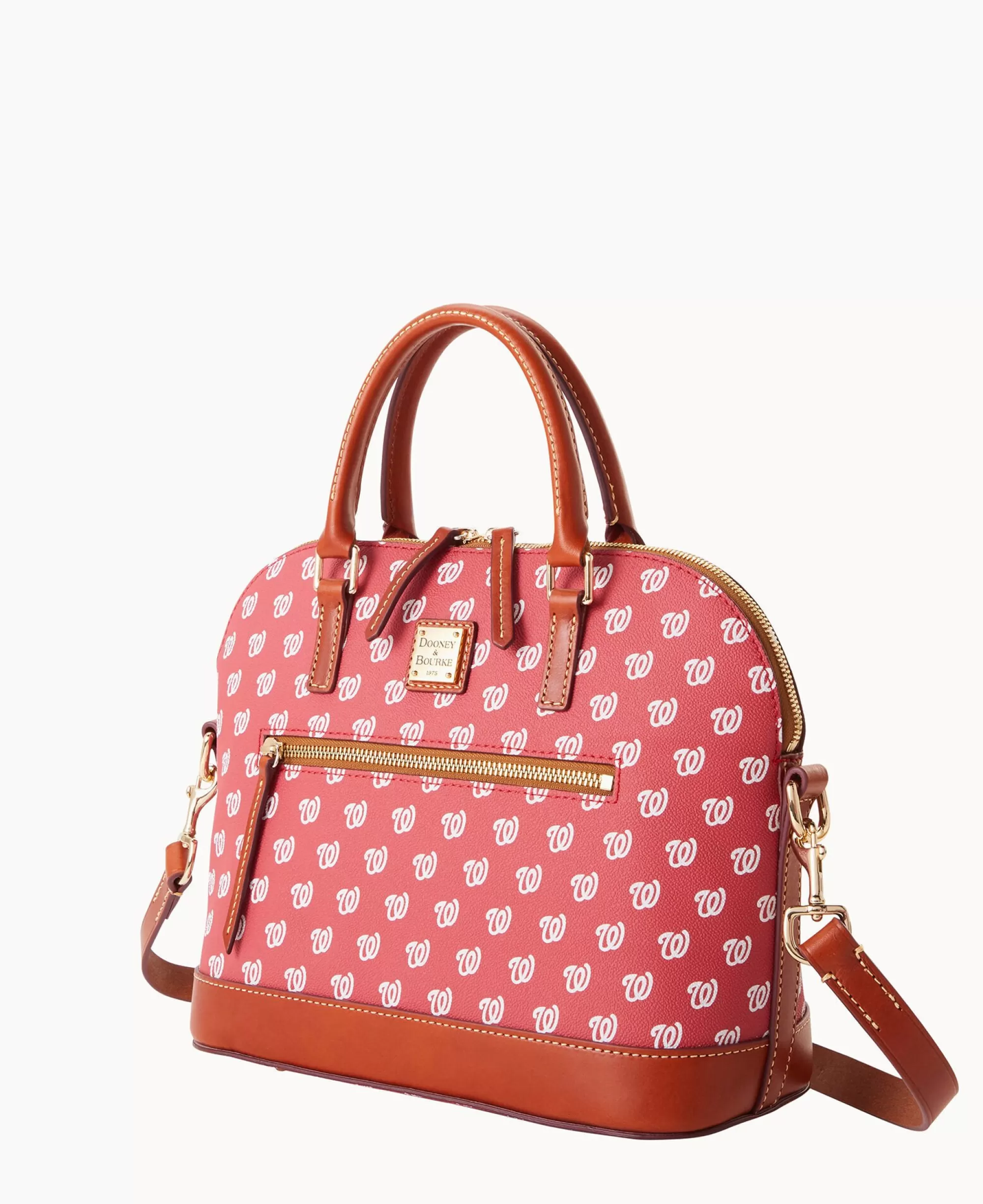 Dooney & Bourke Game Day Ready | Printed Fabric^MLB Domed Zip Satchel