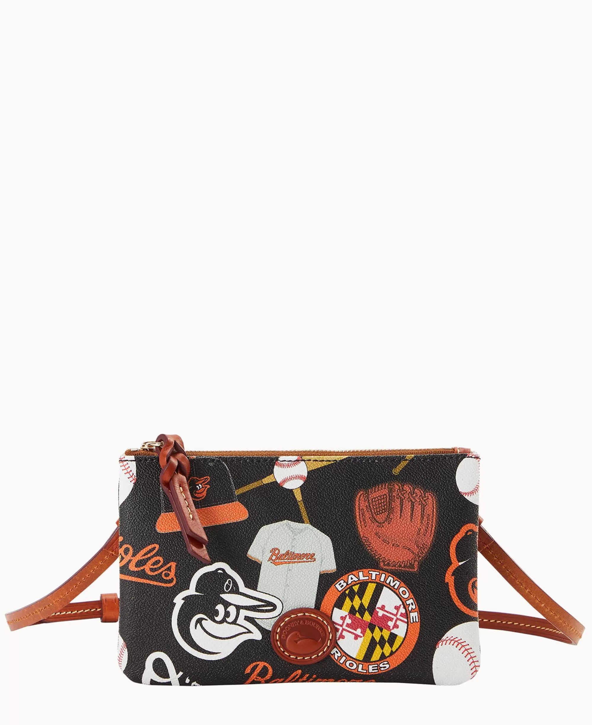 Dooney & Bourke Game Day Ready | Printed Fabric^MLB Top Zip Crossbody