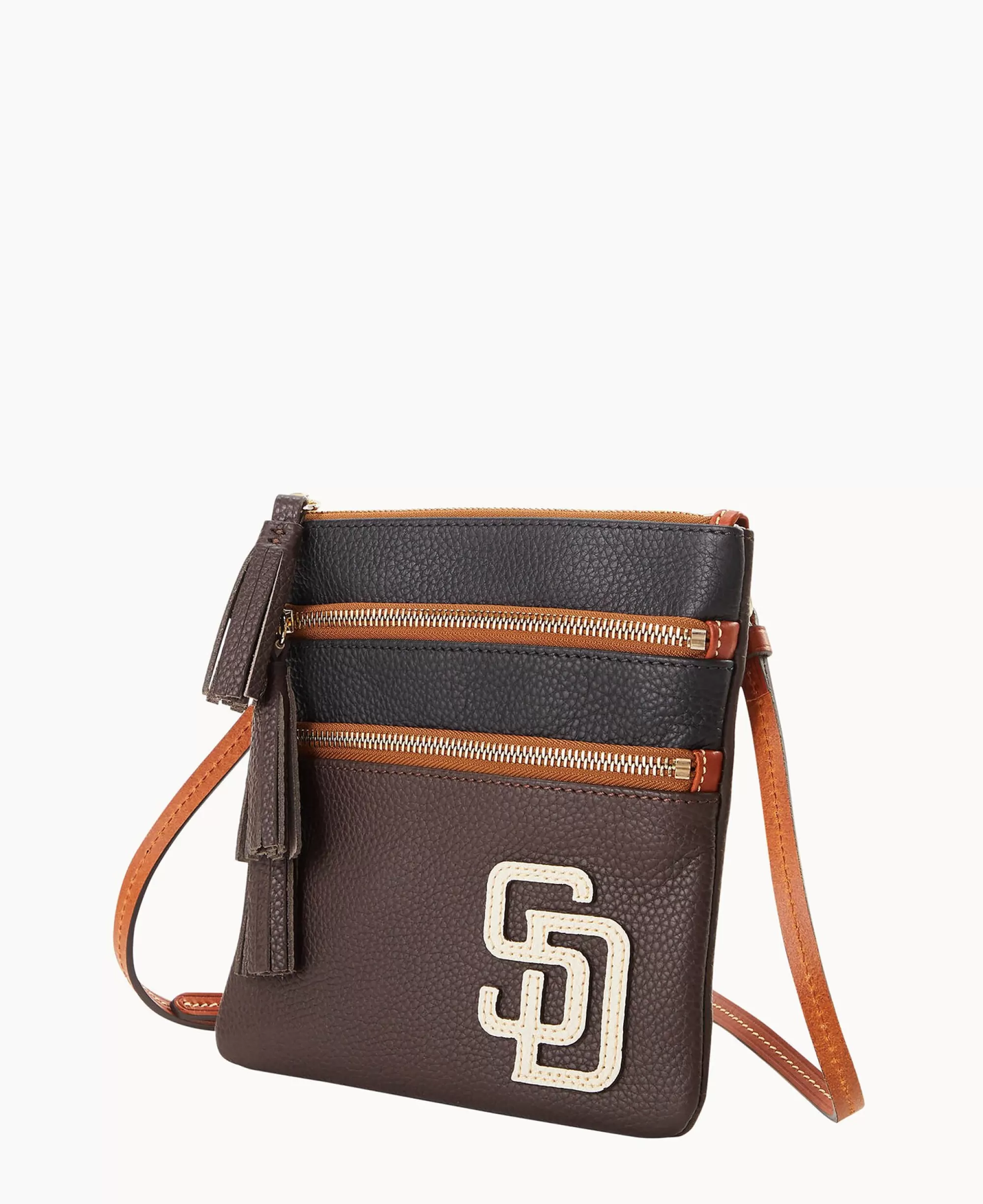 Dooney & Bourke Game Day Ready | Printed Fabric^MLB Triple Zip Crossbody