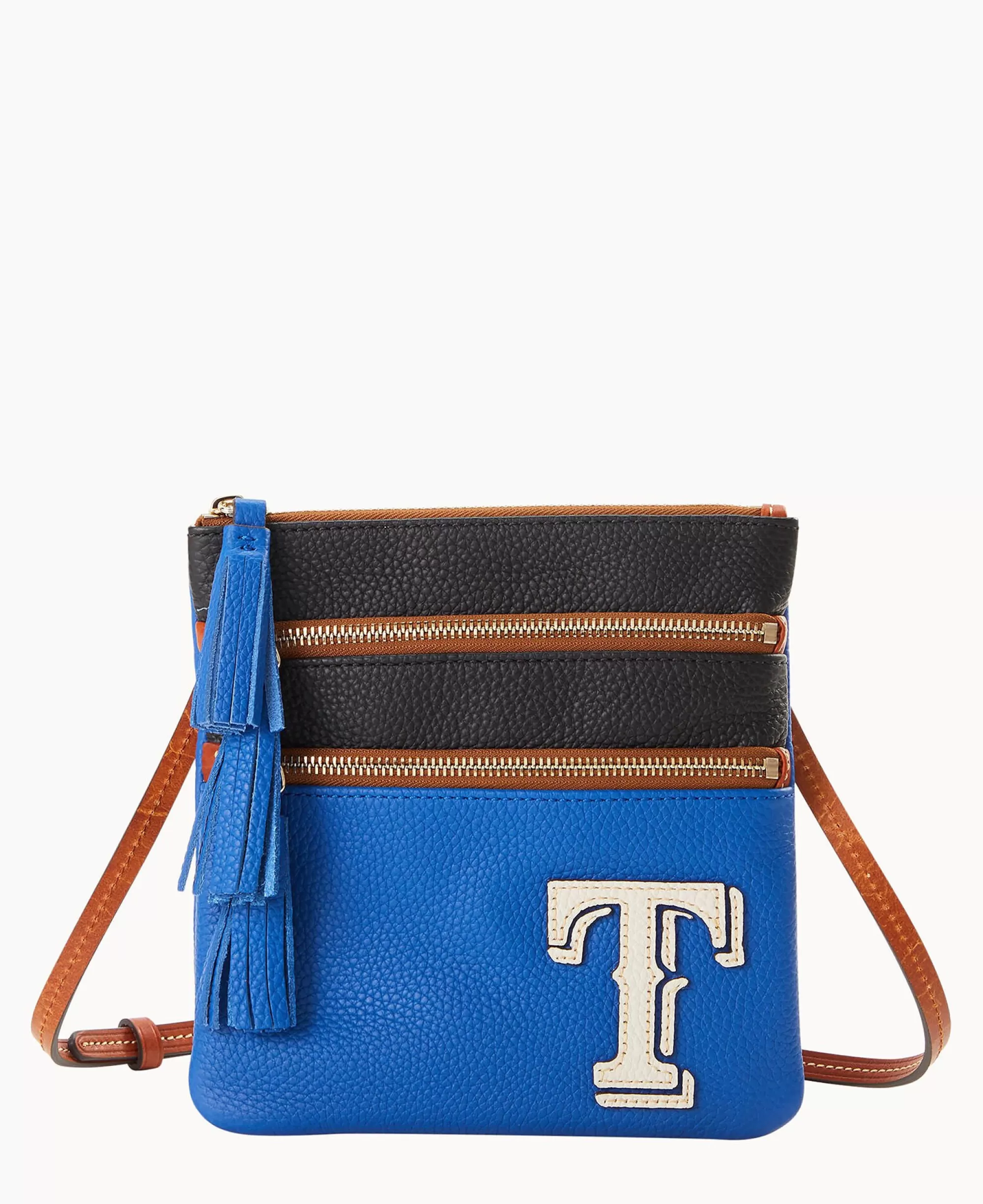 Dooney & Bourke Game Day Ready | Printed Fabric^MLB Triple Zip Crossbody