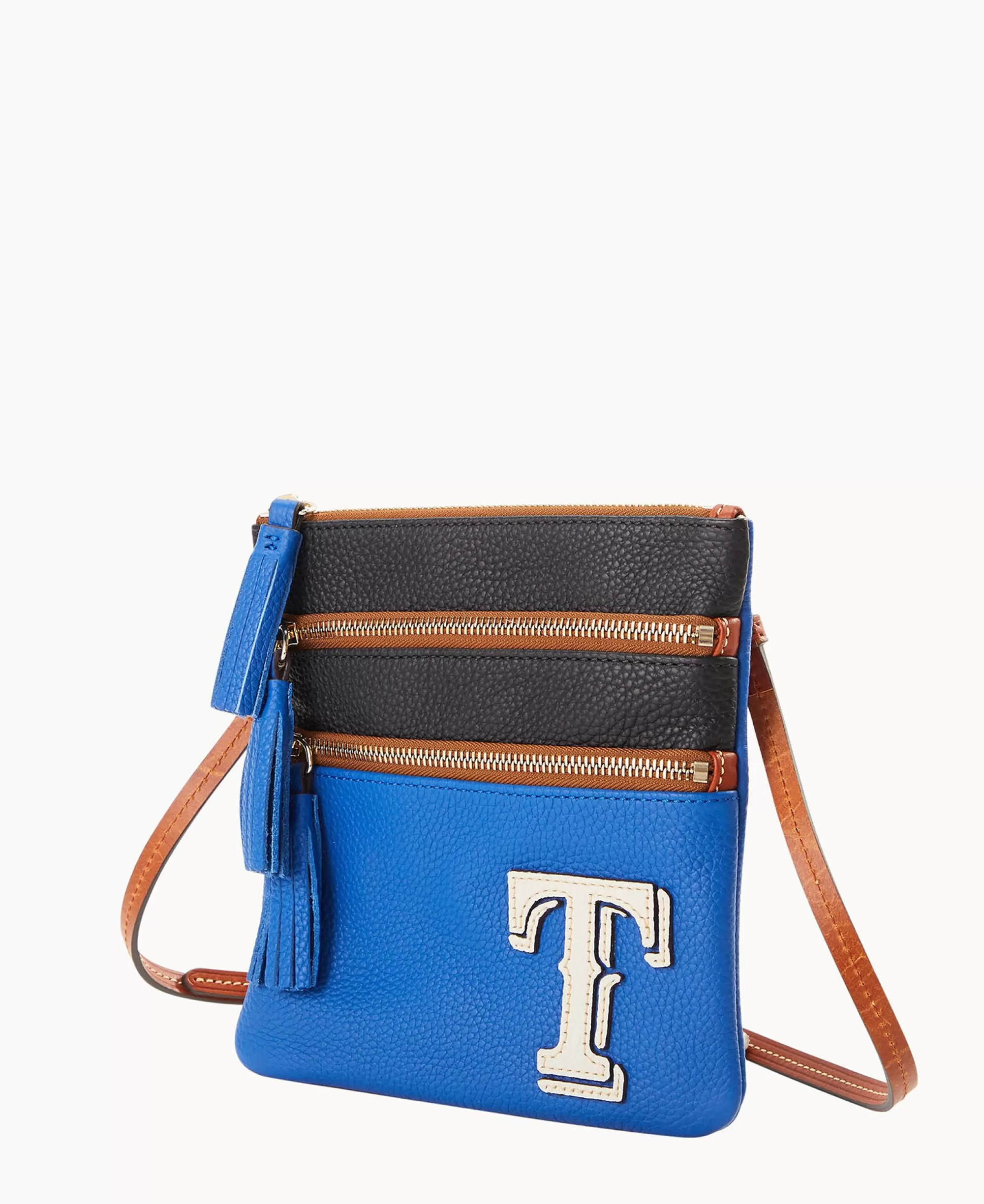 Dooney & Bourke Game Day Ready | Printed Fabric^MLB Triple Zip Crossbody