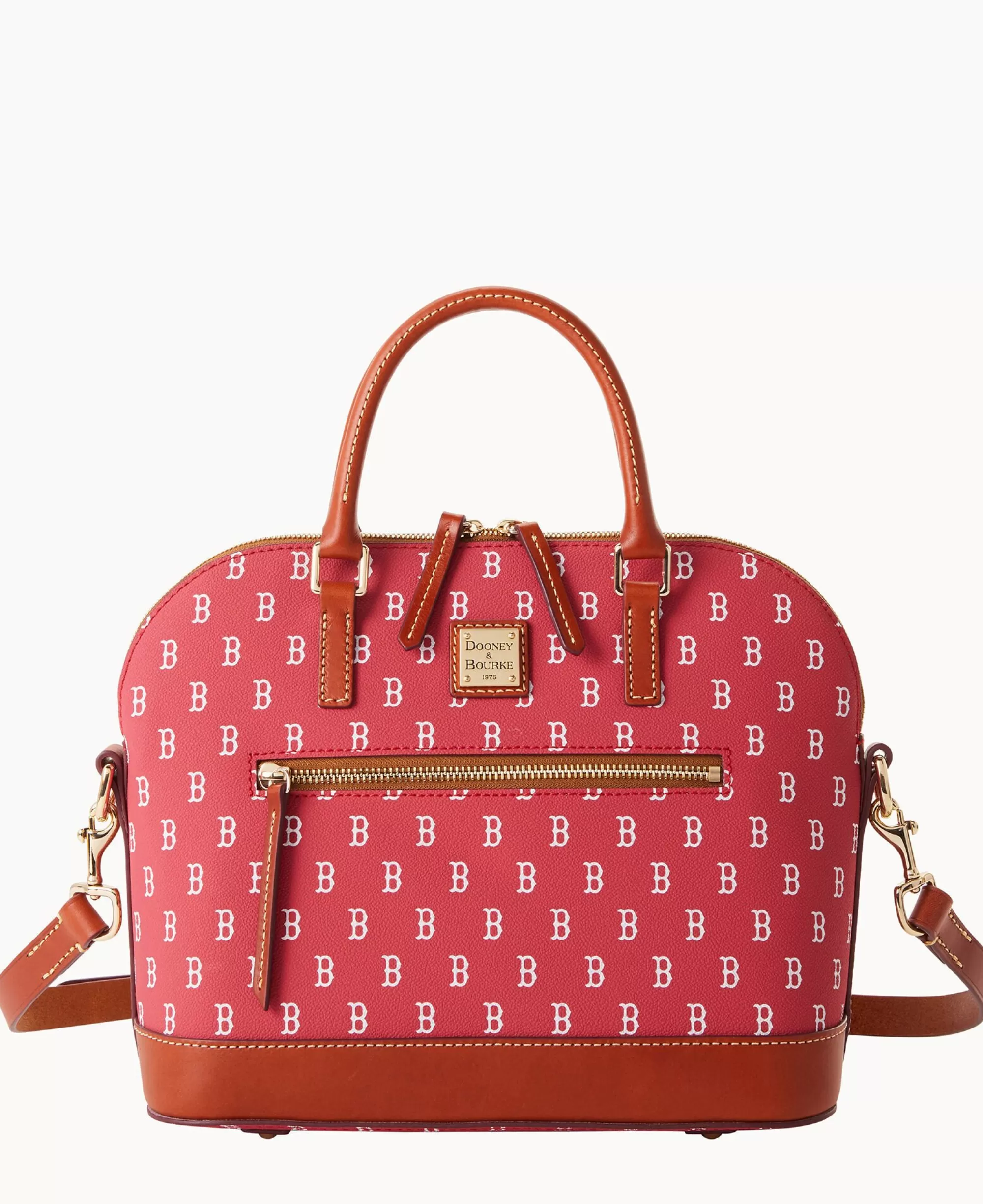 Dooney & Bourke Game Day Ready | Printed Fabric^MLB Domed Zip Satchel