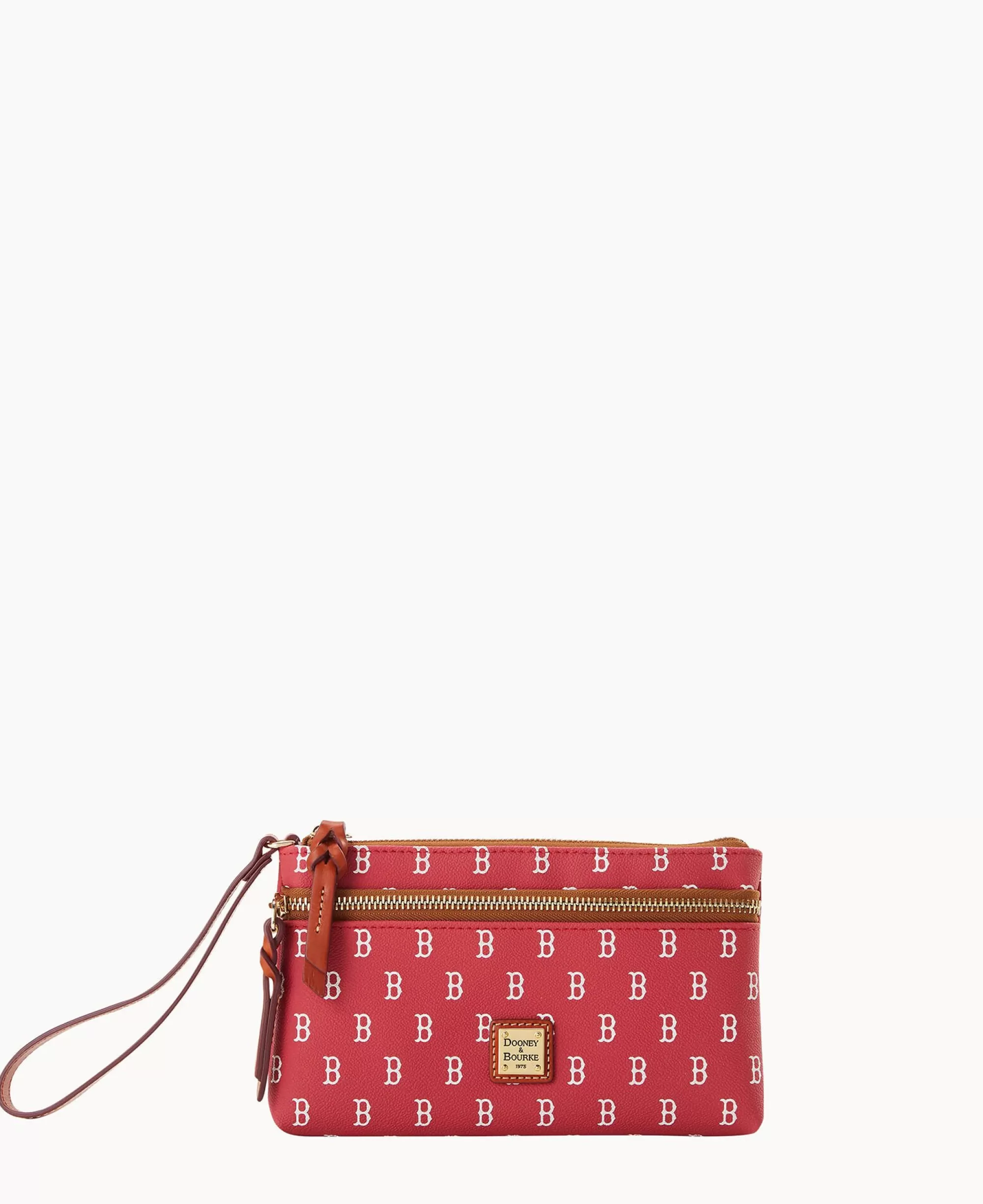 Dooney & Bourke Grab and Go | Wristlets^MLB Red Sox Double Zip Wristlet