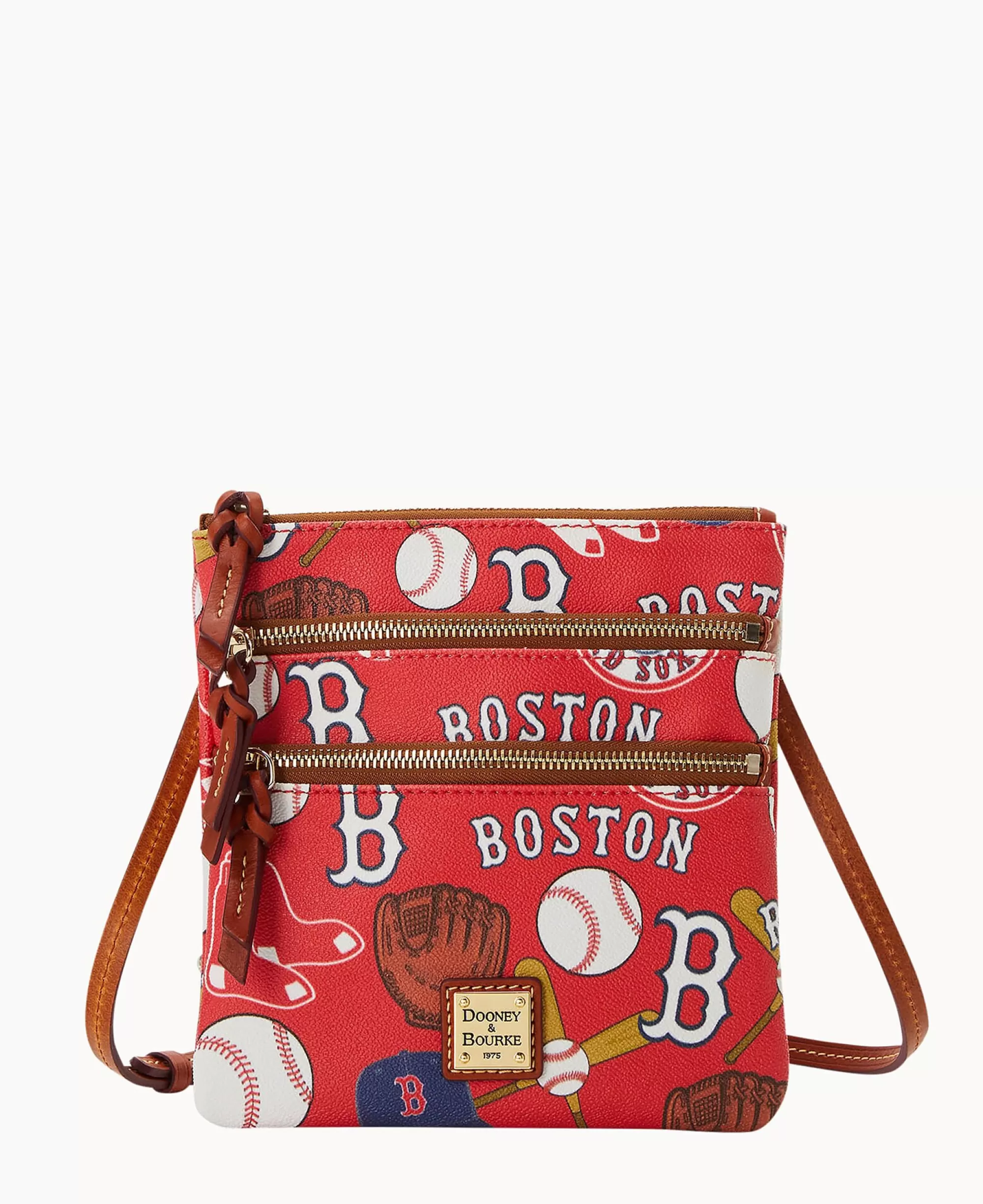 Dooney & Bourke Game Day Ready | Printed Fabric^MLB N S Triple Zip Crossbody