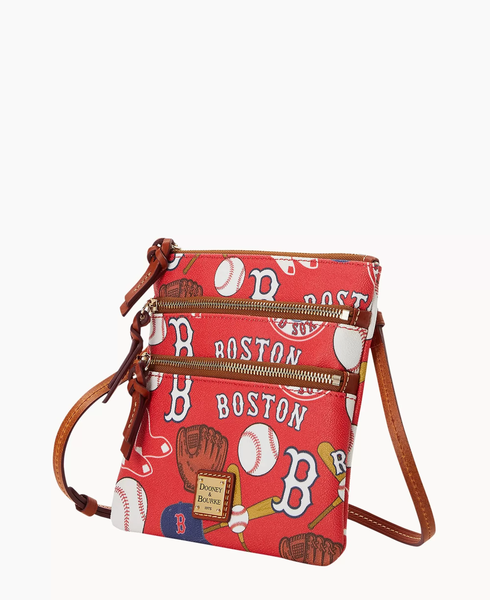 Dooney & Bourke Game Day Ready | Printed Fabric^MLB N S Triple Zip Crossbody