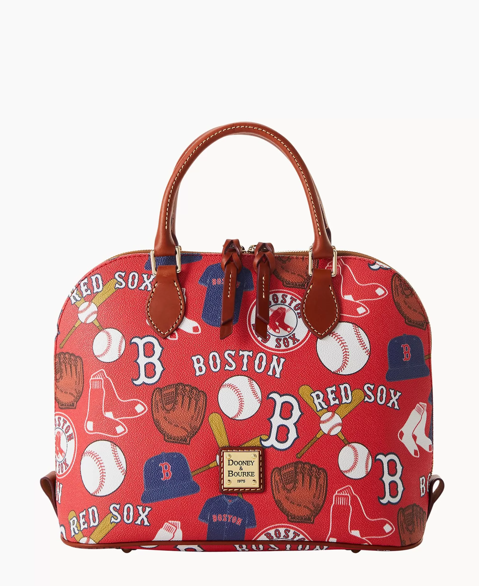 Dooney & Bourke Game Day Ready | Printed Fabric^MLB Zip Zip Satchel