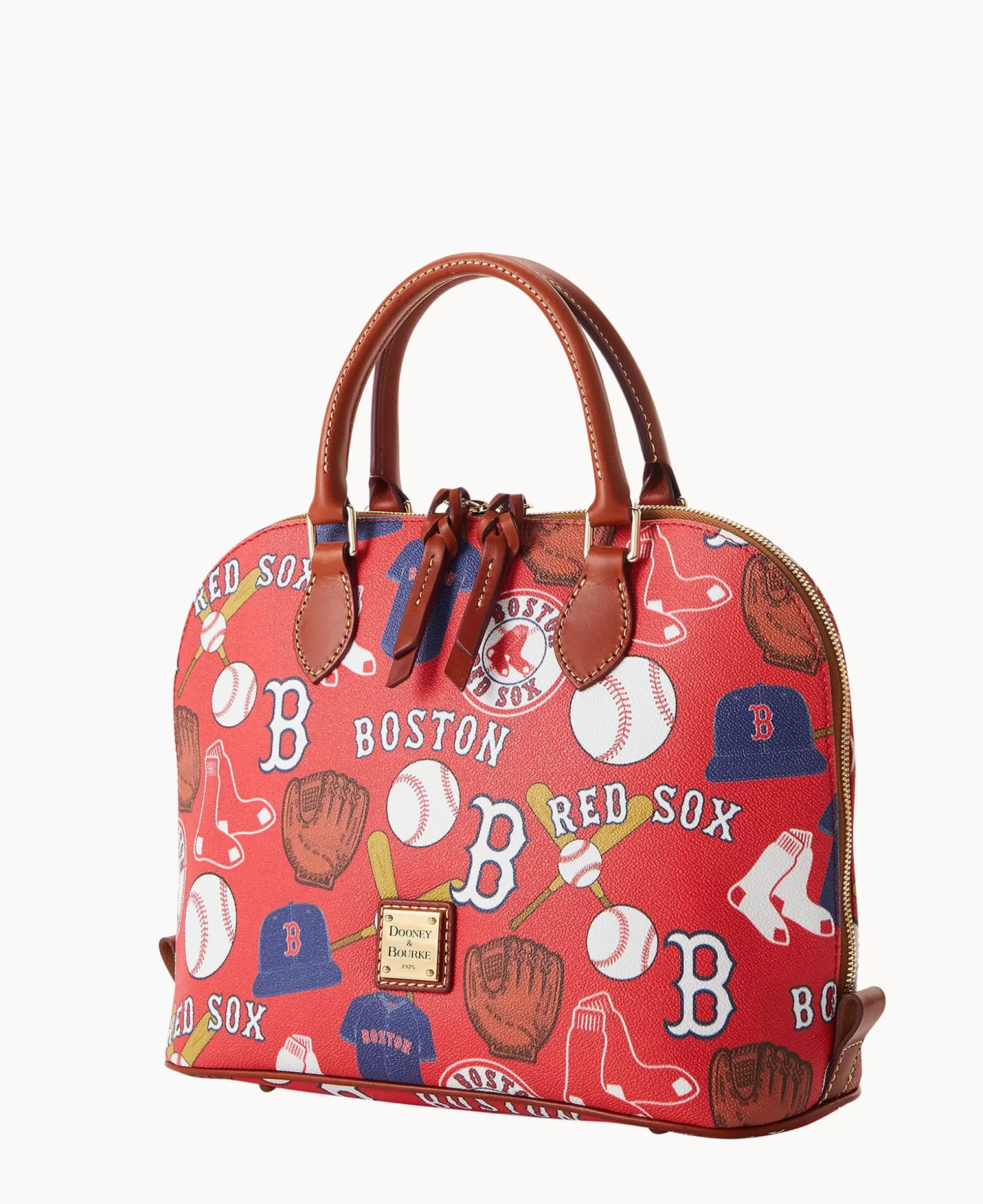 Dooney & Bourke Game Day Ready | Printed Fabric^MLB Zip Zip Satchel