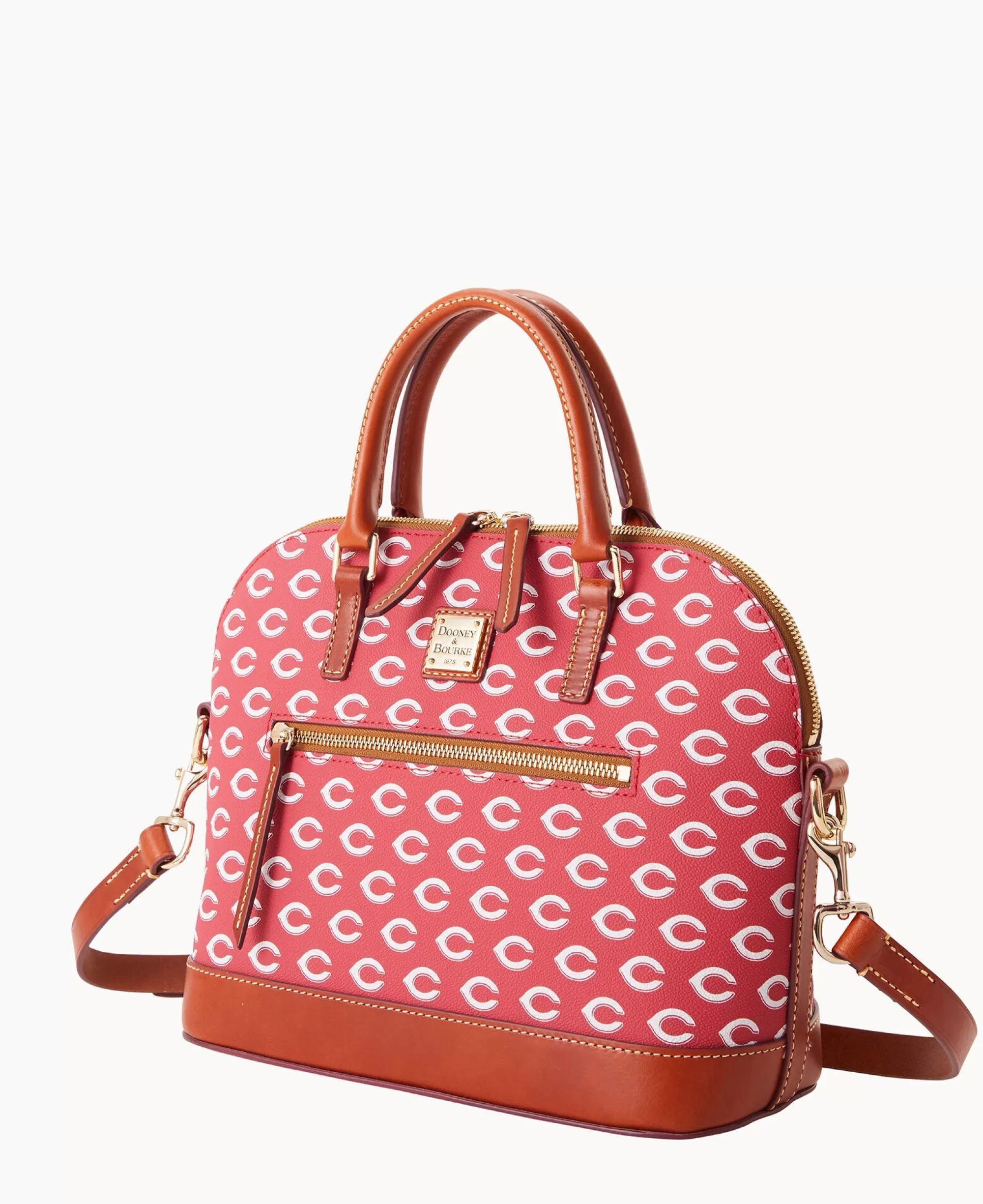 Dooney & Bourke Game Day Ready | Printed Fabric^MLB Domed Zip Satchel