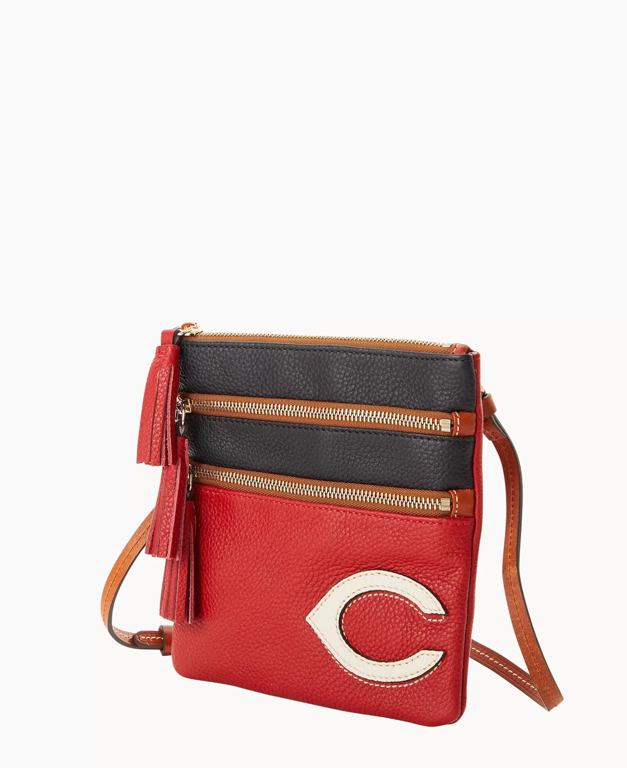 Dooney & Bourke Game Day Ready | Printed Fabric^MLB Triple Zip Crossbody