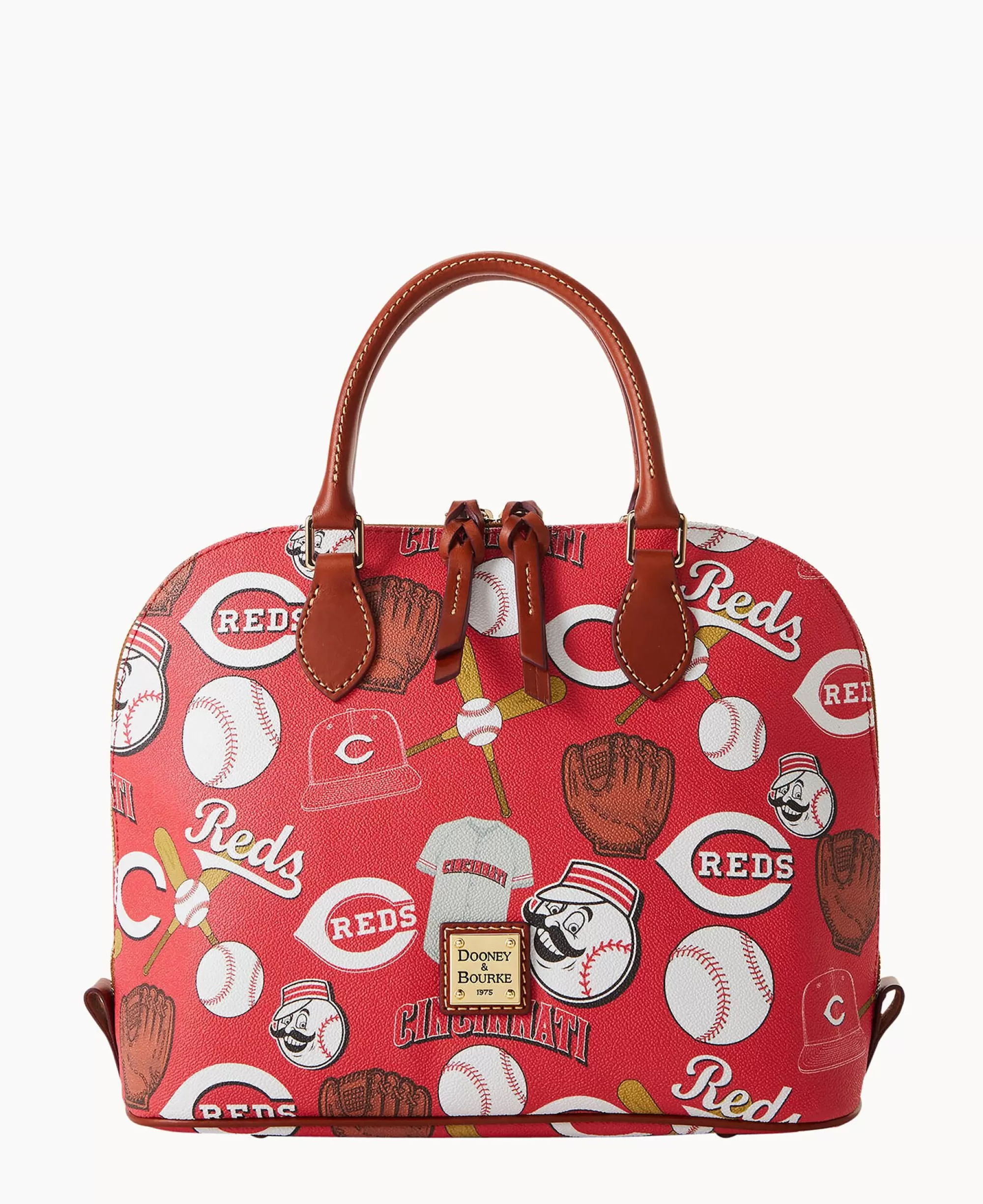 Dooney & Bourke Game Day Ready | Printed Fabric^MLB Zip Zip Satchel