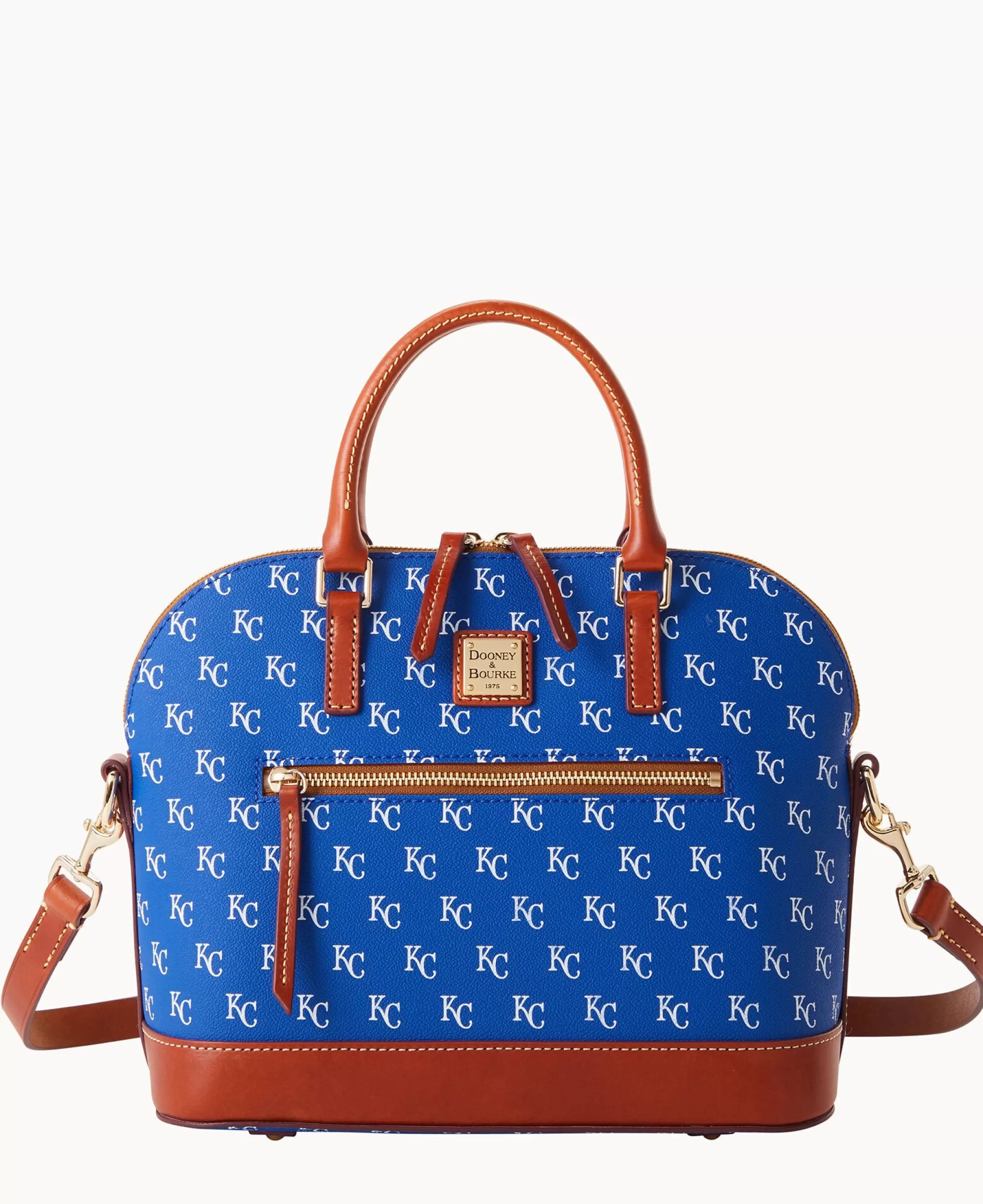 Dooney & Bourke Game Day Ready | Printed Fabric^MLB Domed Zip Satchel