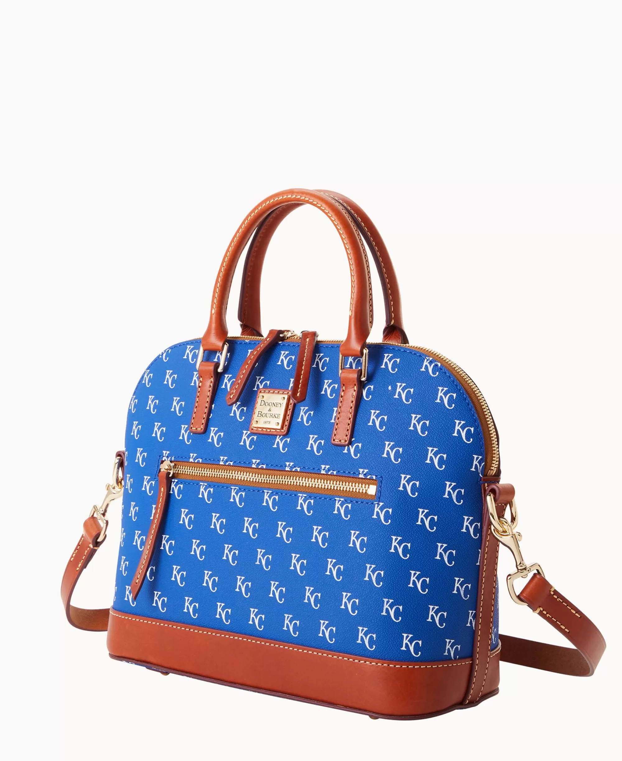 Dooney & Bourke Game Day Ready | Printed Fabric^MLB Domed Zip Satchel