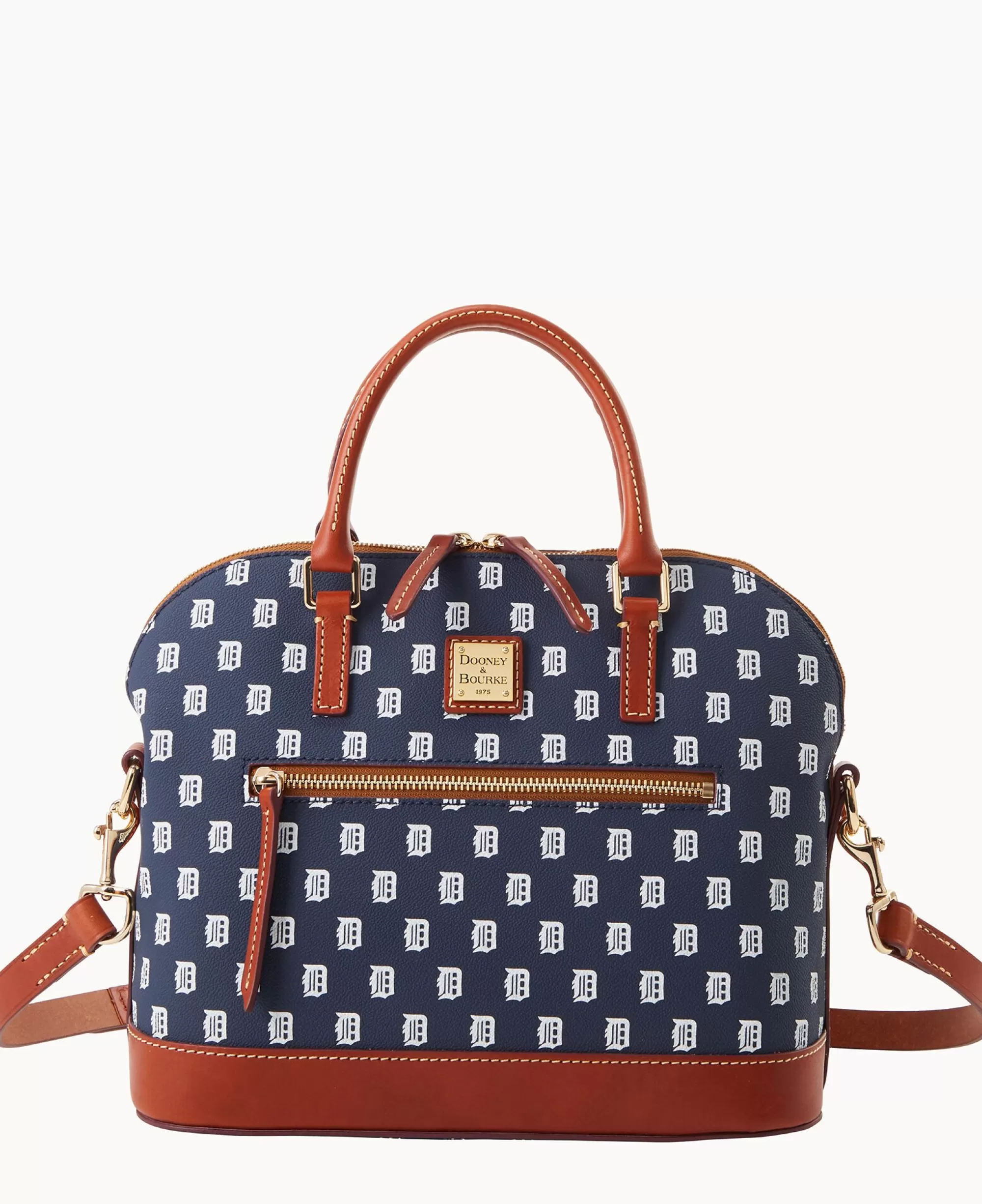 Dooney & Bourke Game Day Ready | Printed Fabric^MLB Domed Zip Satchel