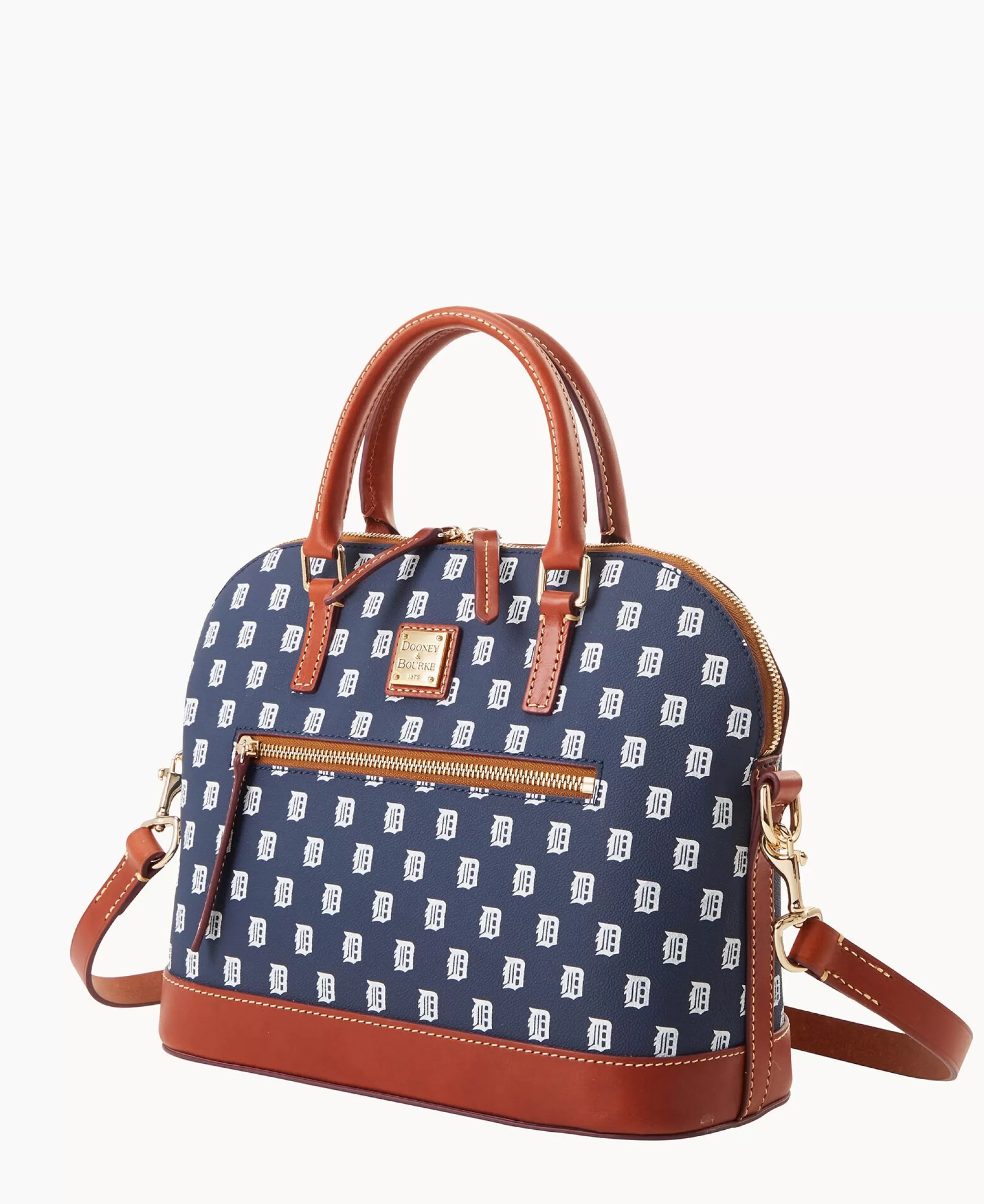 Dooney & Bourke Game Day Ready | Printed Fabric^MLB Domed Zip Satchel