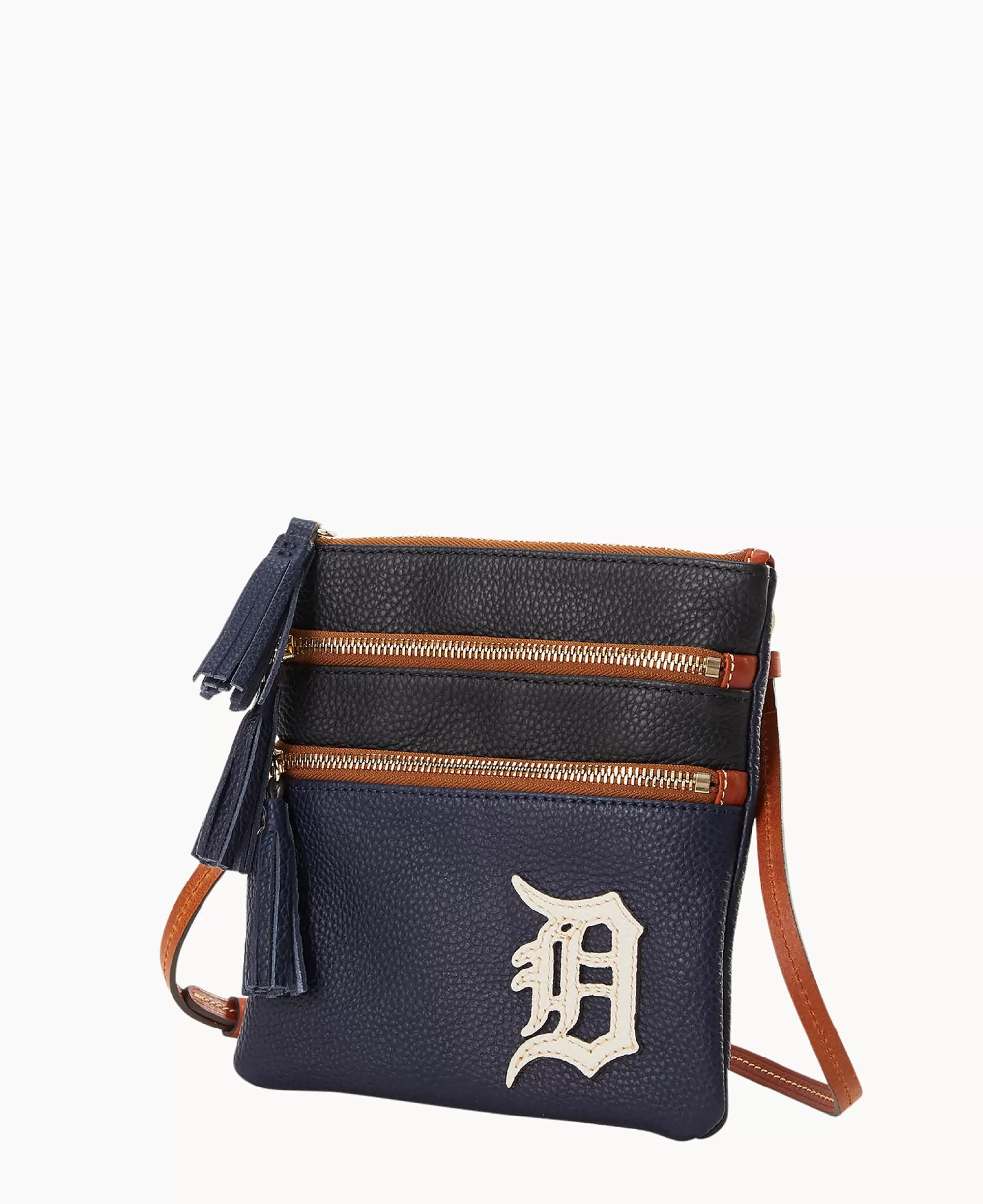 Dooney & Bourke Game Day Ready | Printed Fabric^MLB Triple Zip Crossbody