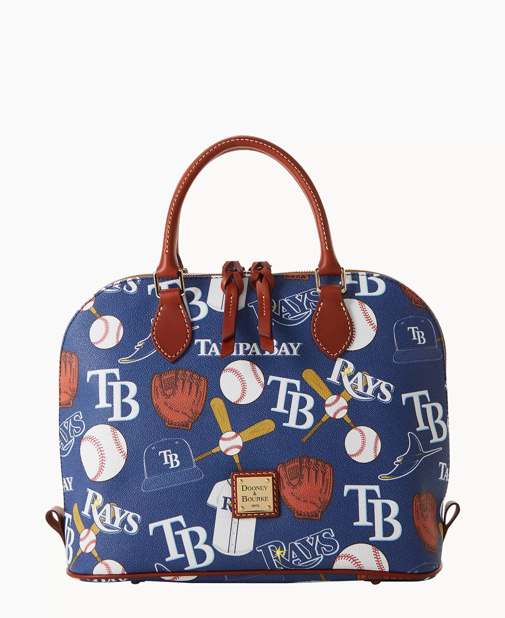 Dooney & Bourke Game Day Ready | Printed Fabric^MLB Zip Zip Satchel