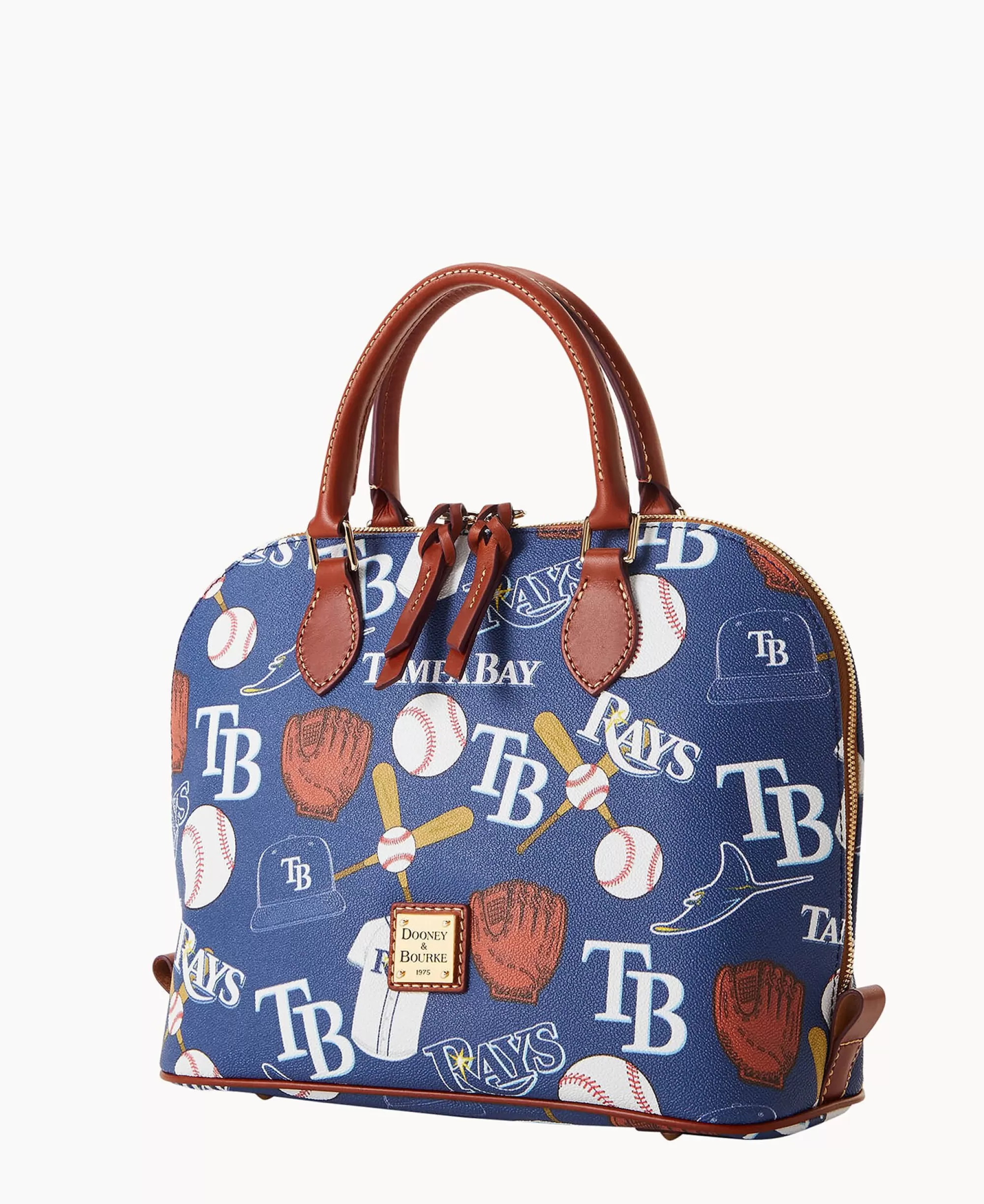 Dooney & Bourke Game Day Ready | Printed Fabric^MLB Zip Zip Satchel