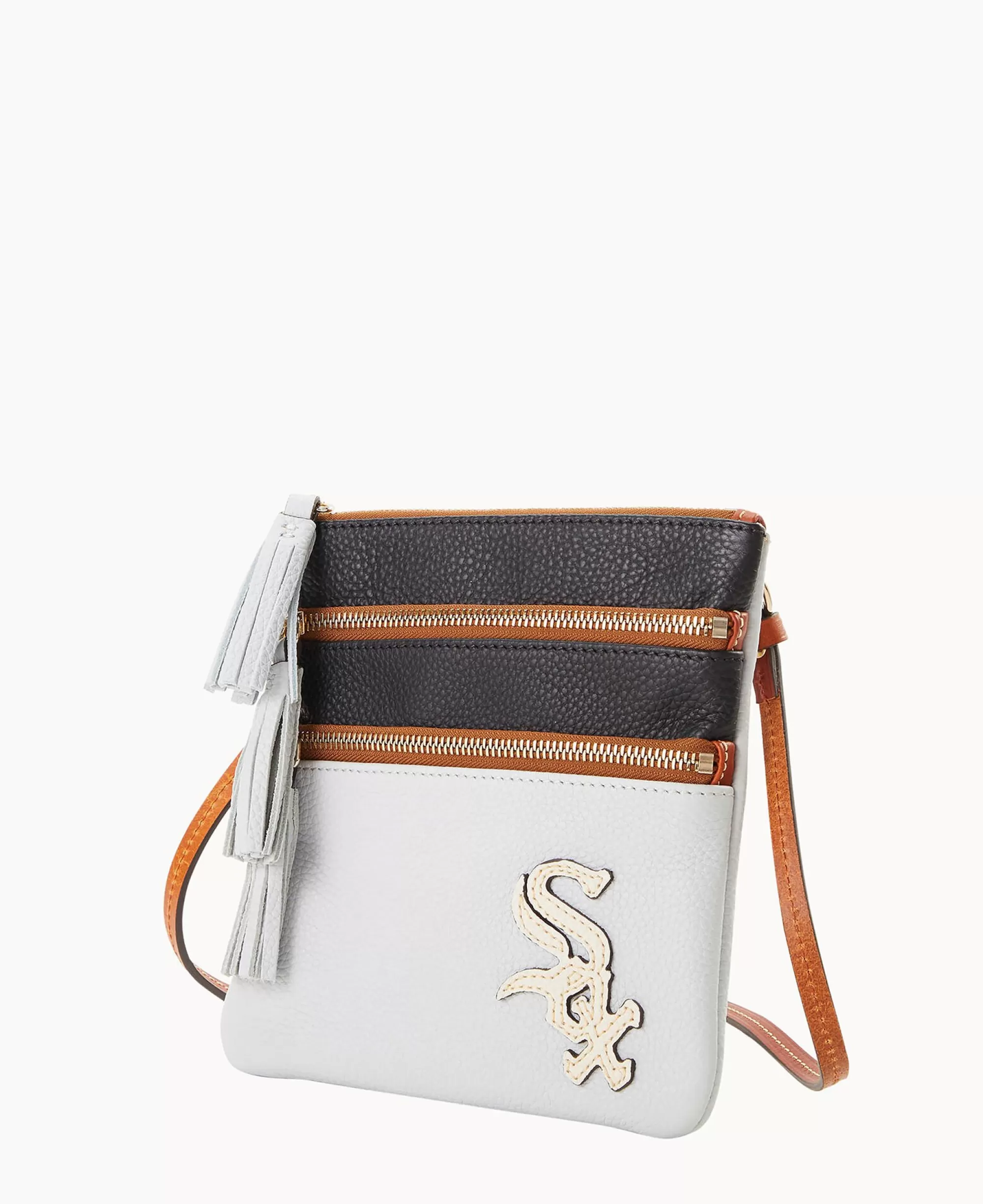 Dooney & Bourke Game Day Ready | Printed Fabric^MLB Triple Zip Crossbody