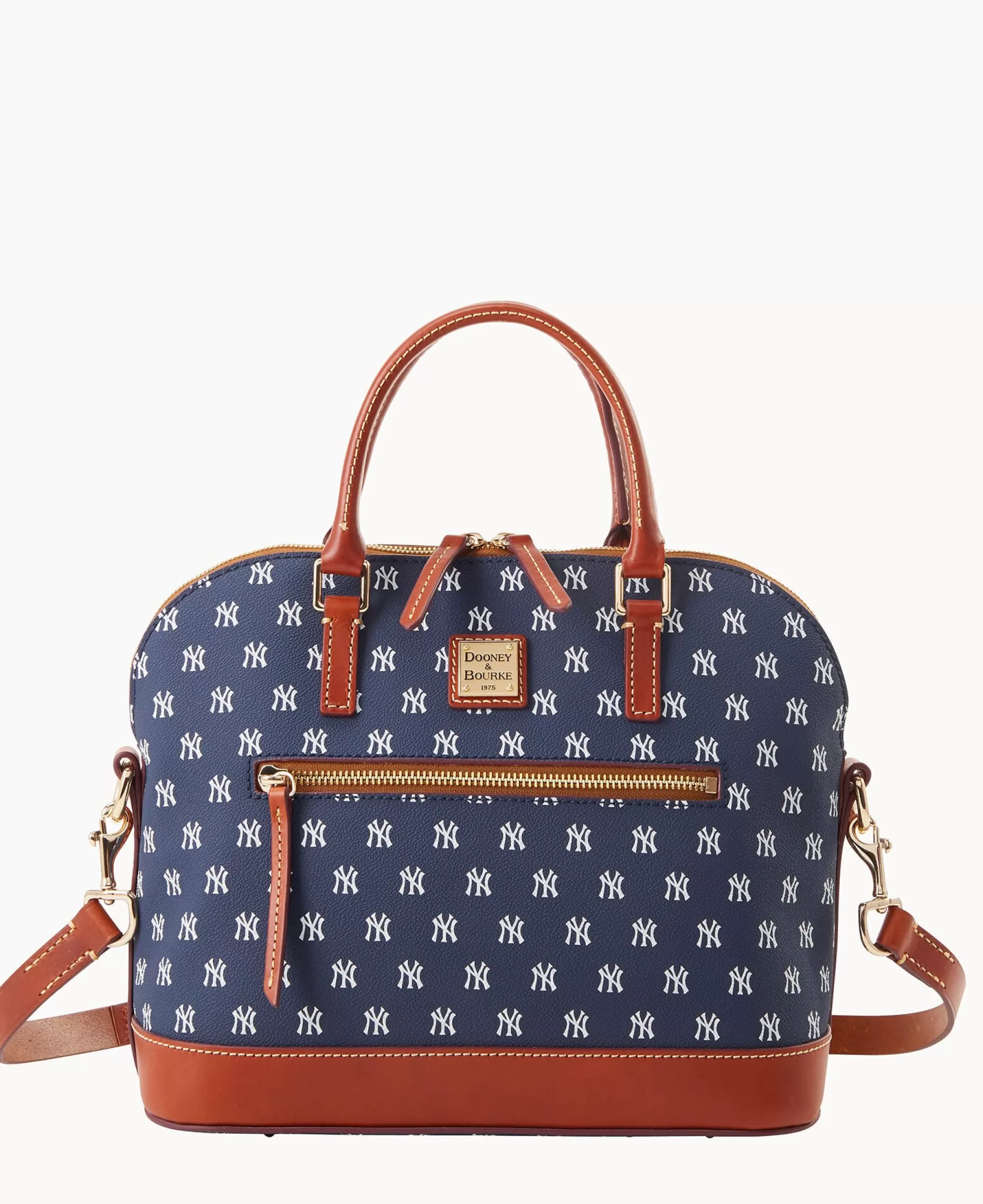 Dooney & Bourke Game Day Ready | Printed Fabric^MLB Domed Zip Satchel