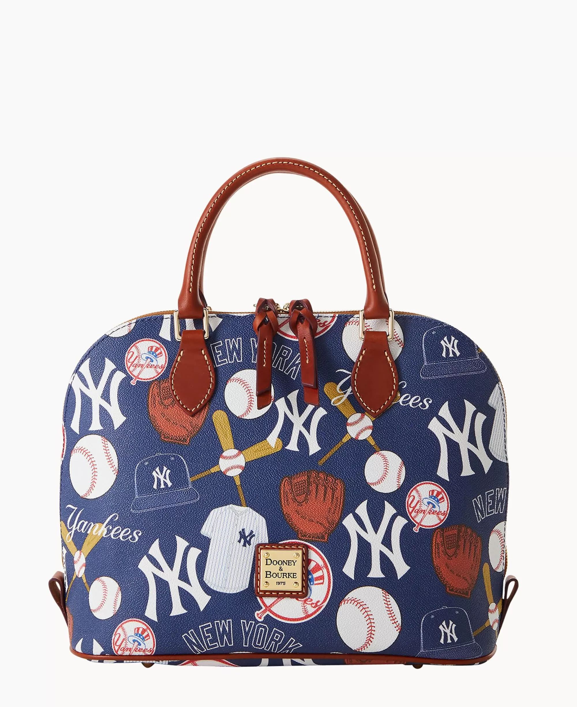 Dooney & Bourke Game Day Ready | Printed Fabric^MLB Zip Zip Satchel