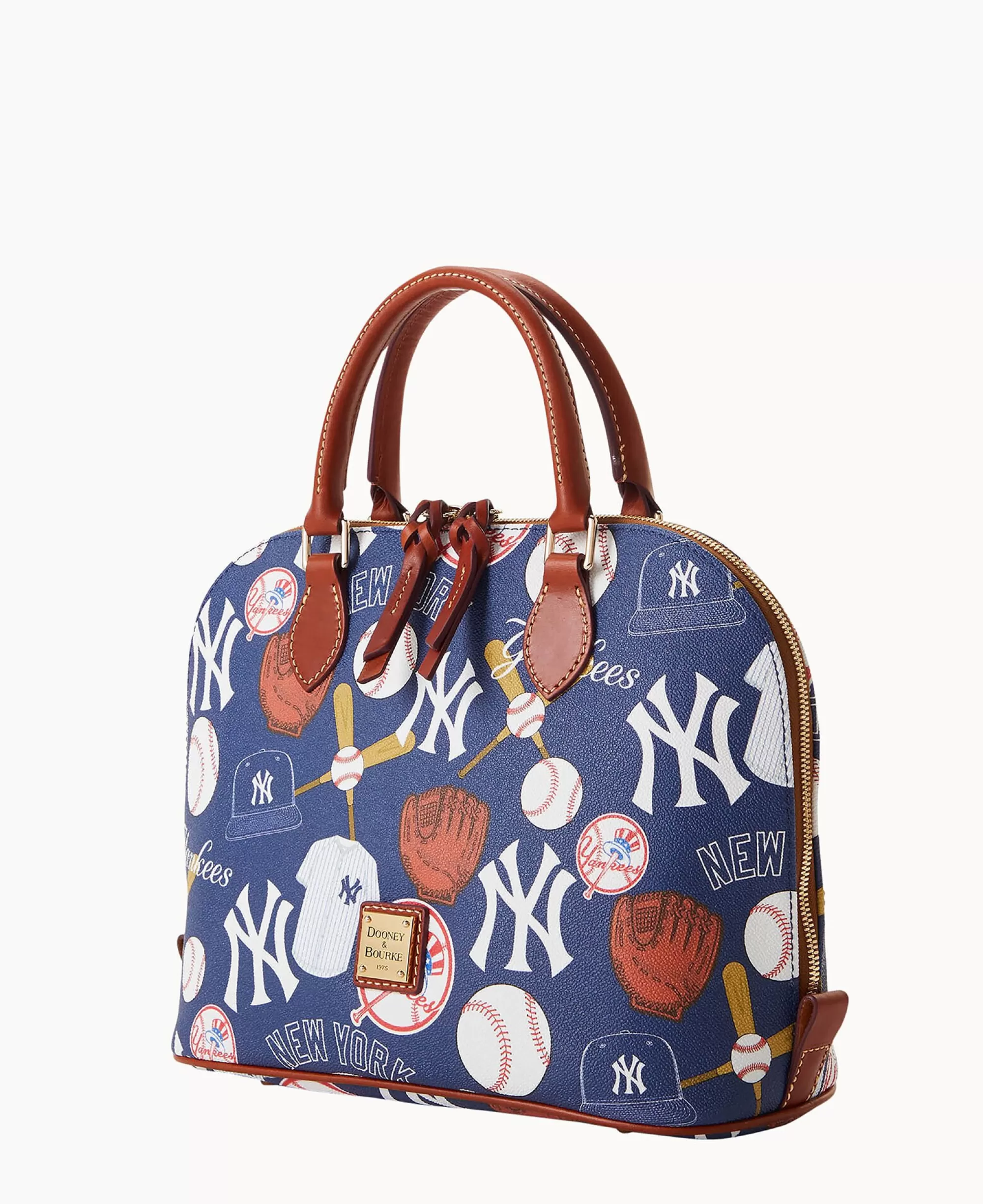 Dooney & Bourke Game Day Ready | Printed Fabric^MLB Zip Zip Satchel