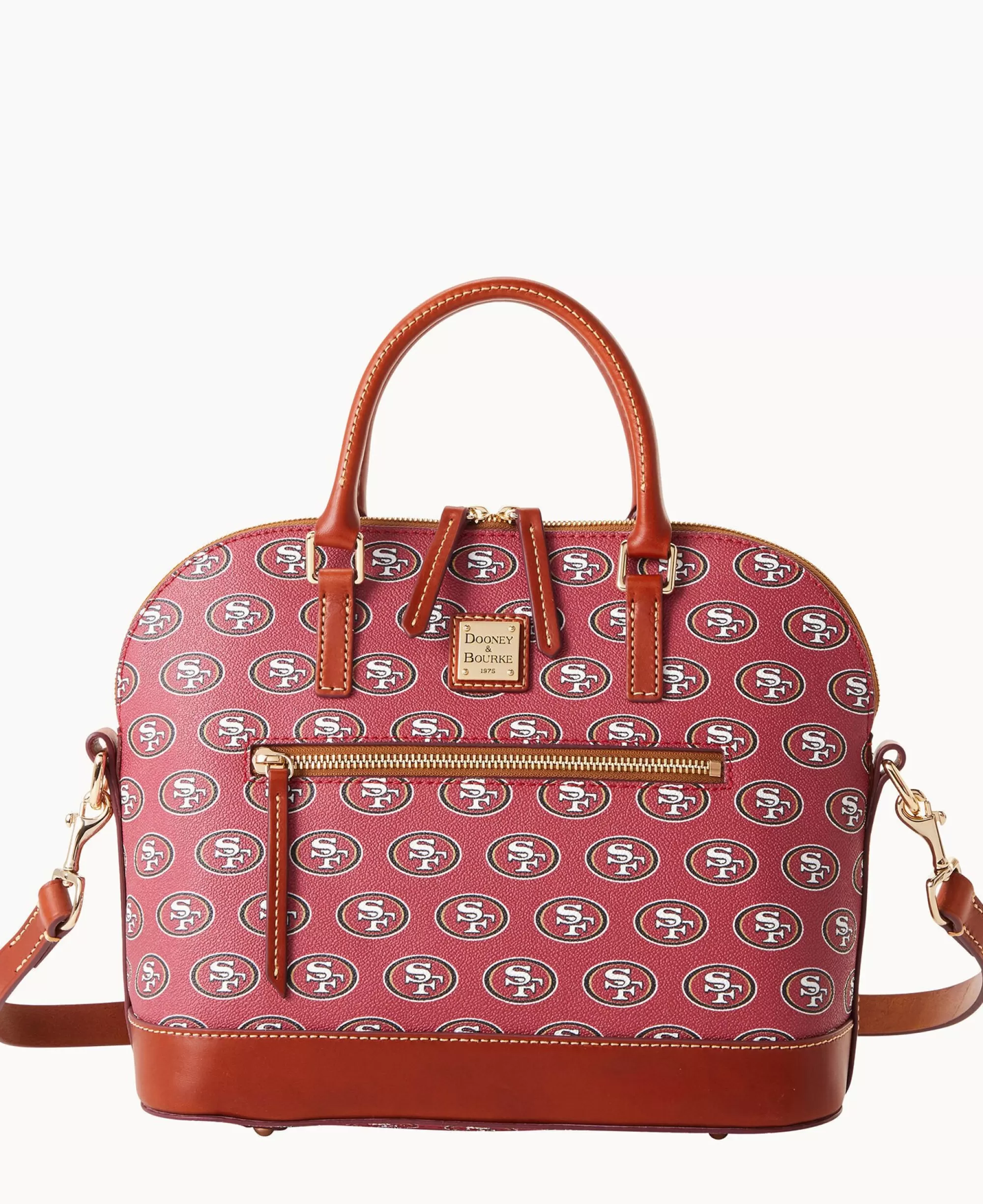 Dooney & Bourke Game Day Ready | Printed Fabric^NFL Domed Zip Satchel