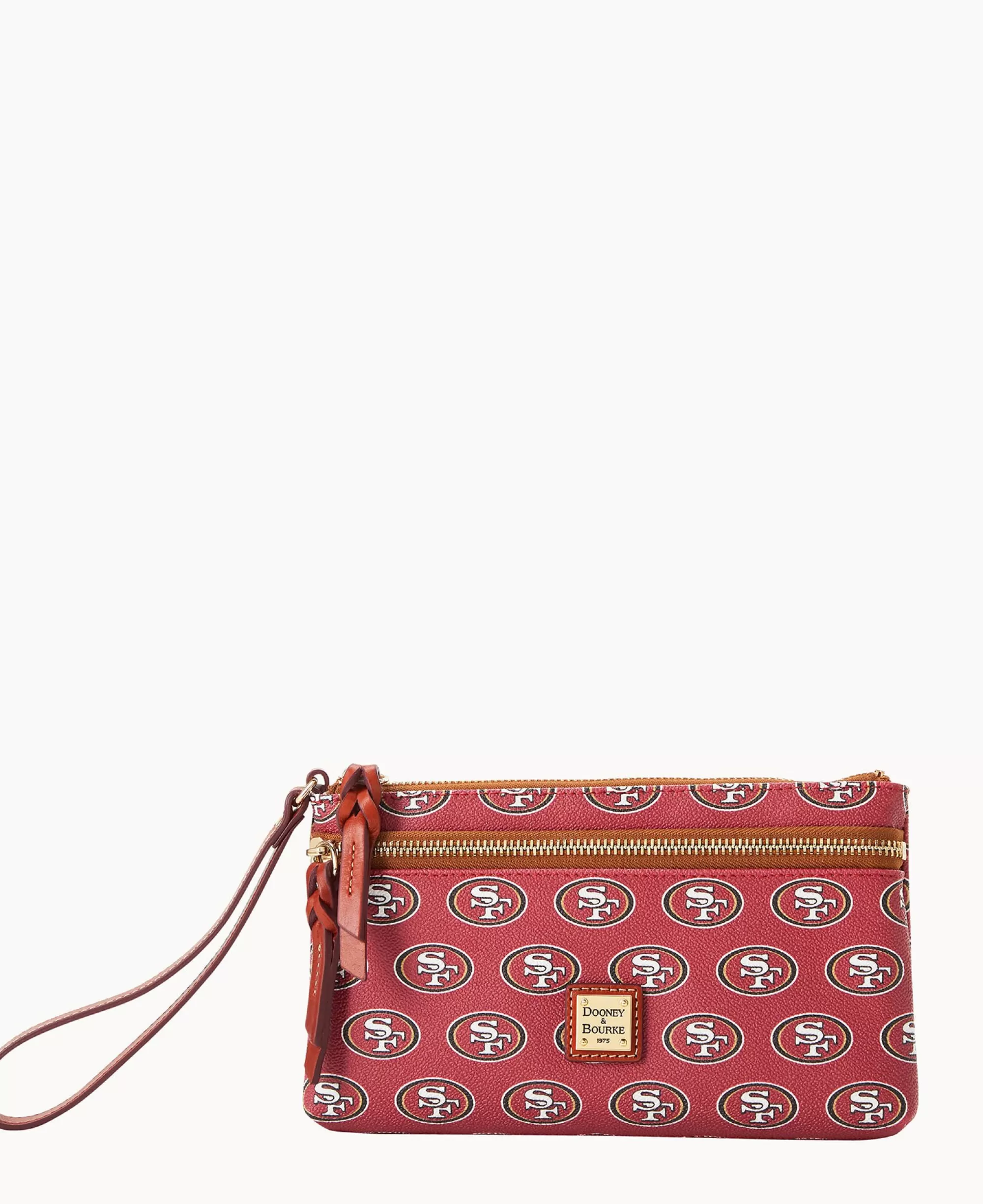 Dooney & Bourke Grab and Go | Wristlets^NFL 49ERS Double Zip Wristlet