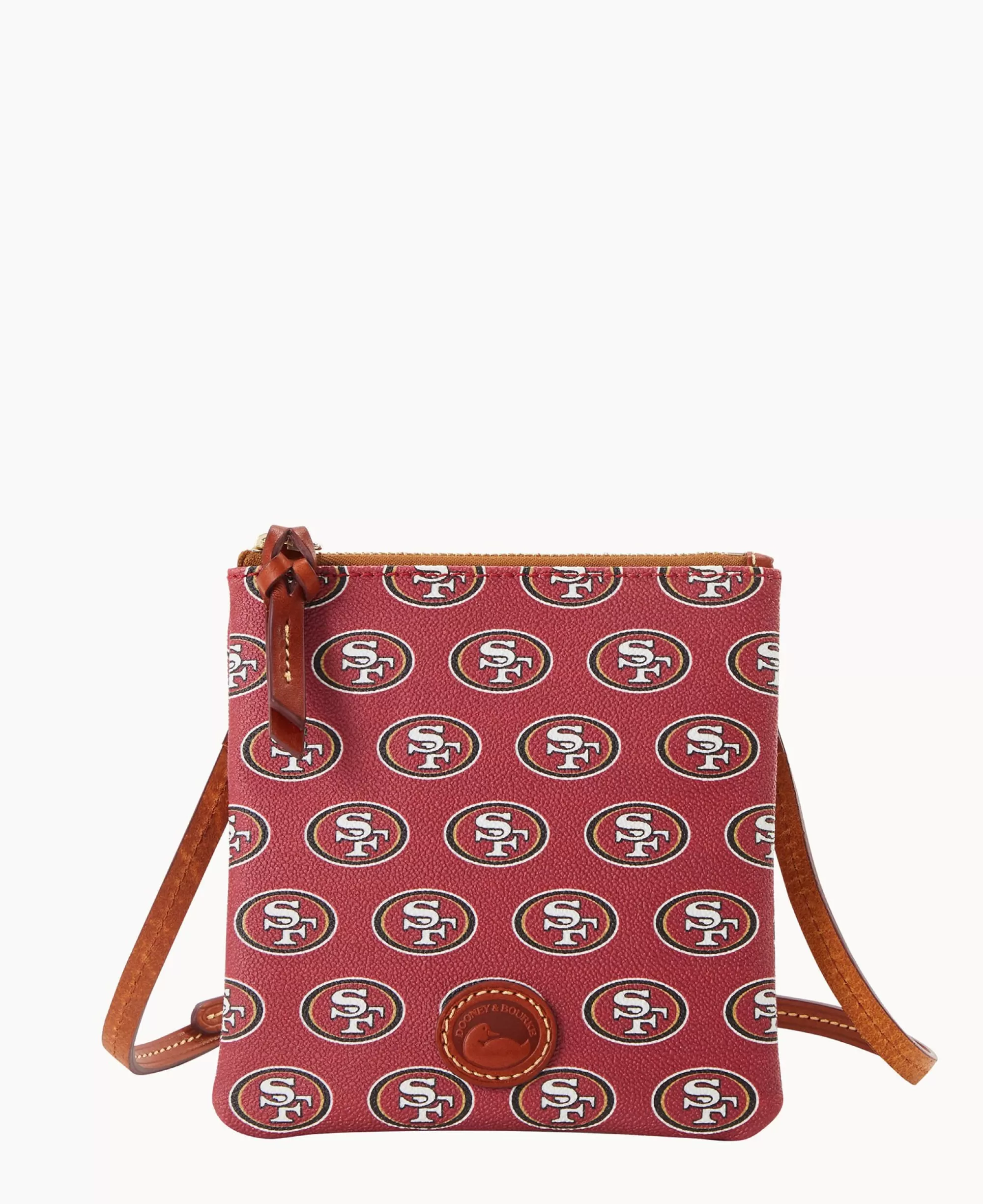 Dooney & Bourke Game Day Ready | Printed Fabric^NFL Small North South Top Zip Crossbody